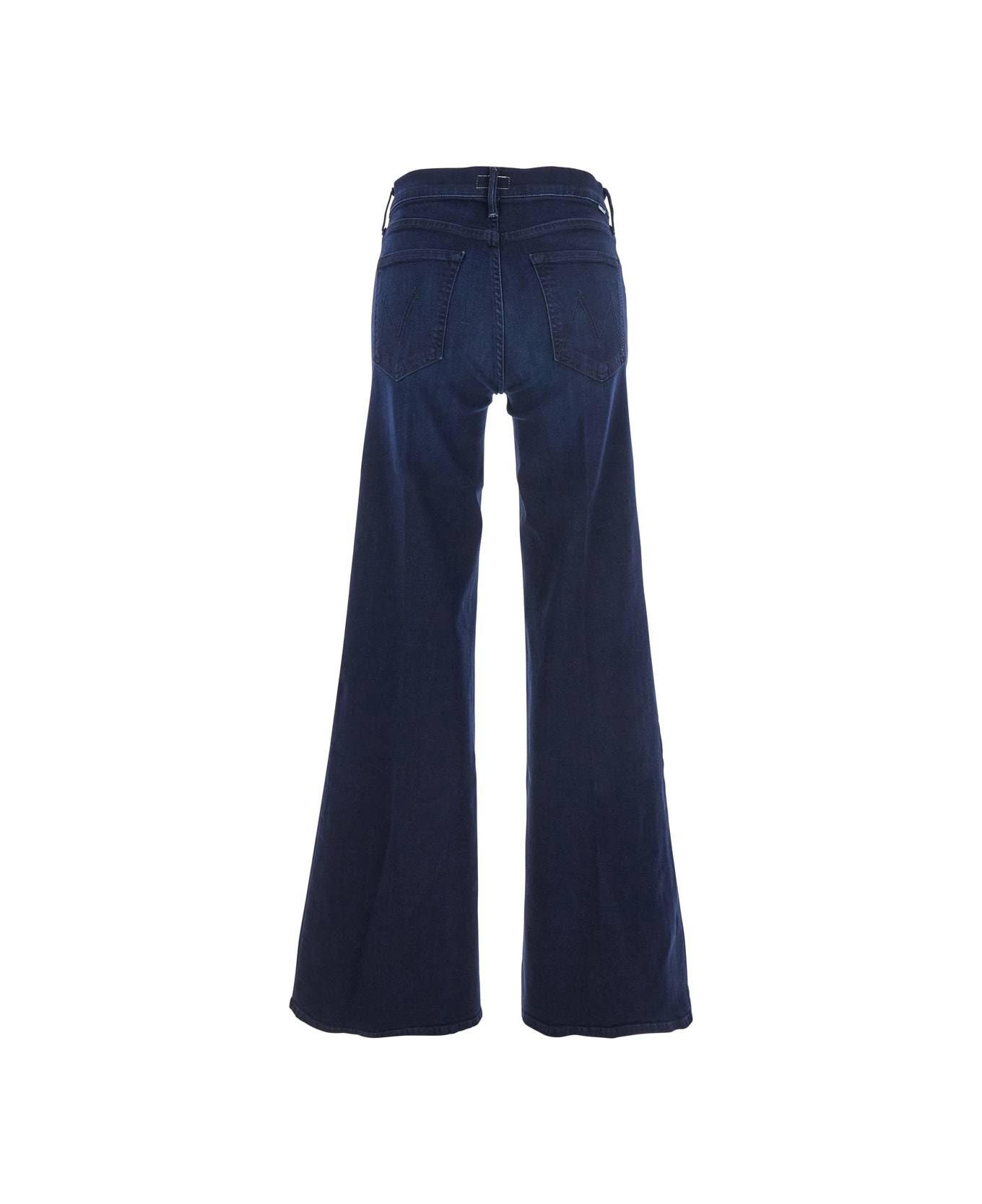 Mother 
the Twister Sneak
 Blue Jeans With Belt Loops And Wide Leg In Denim Woman - Blu
