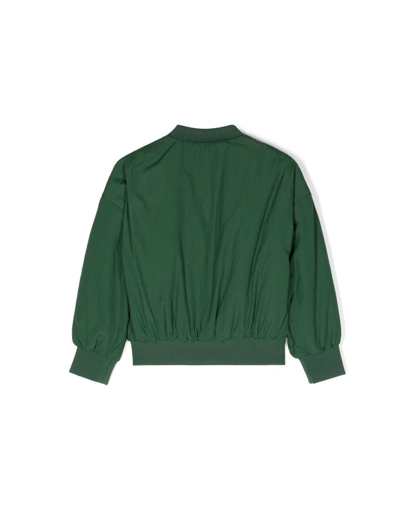 Mini Rodini Nylon Baseball Jacket - Green