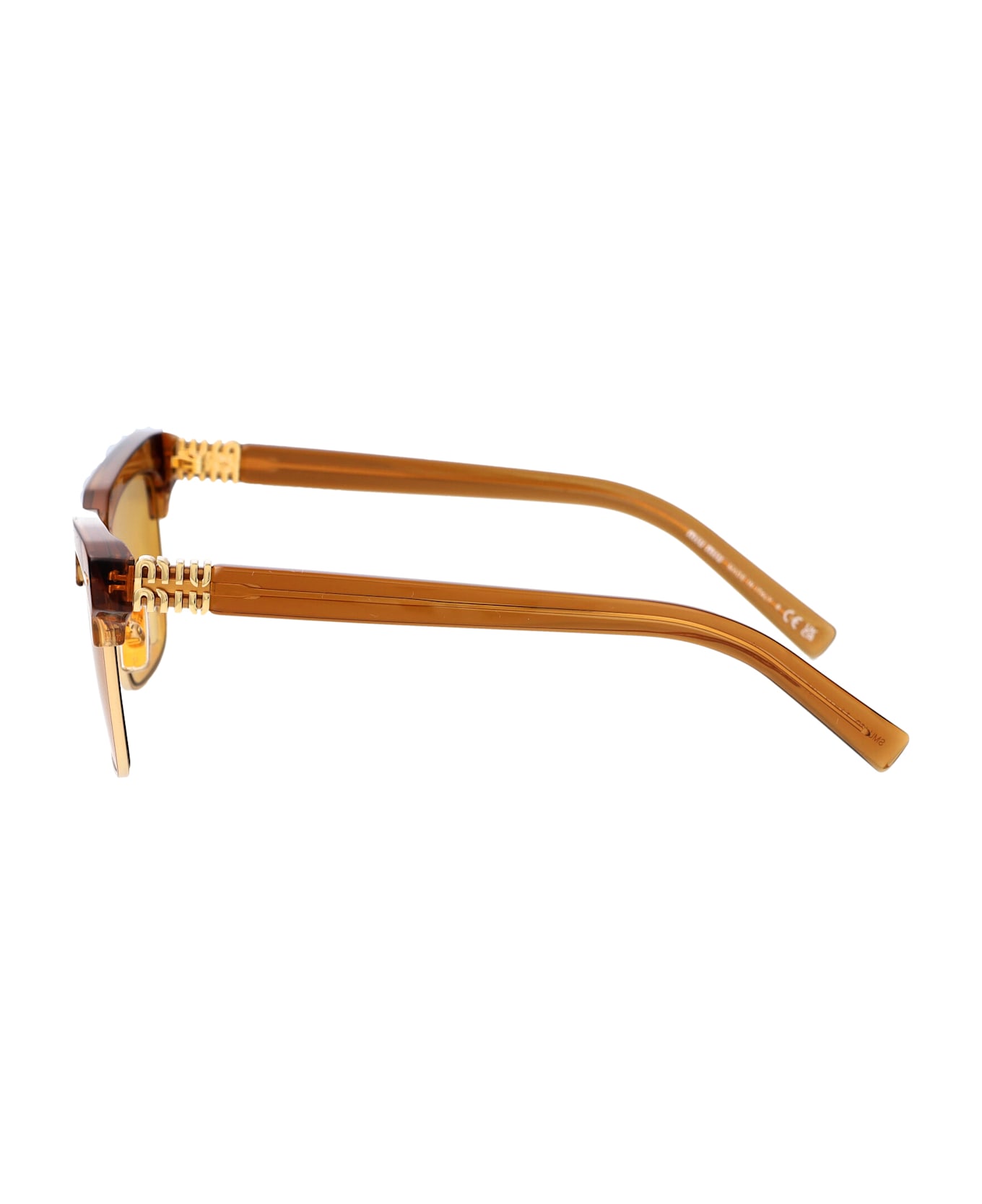 Miu Miu Eyewear 0mu 10zs Sunglasses - 15T0B7 Caramel Trasparent