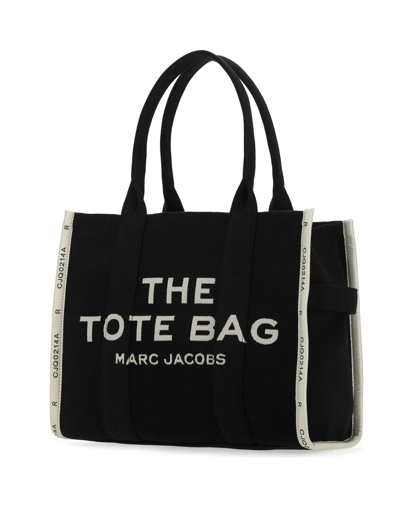 Marc Jacobs Black Canvas The Tote Shopping Bag - 001