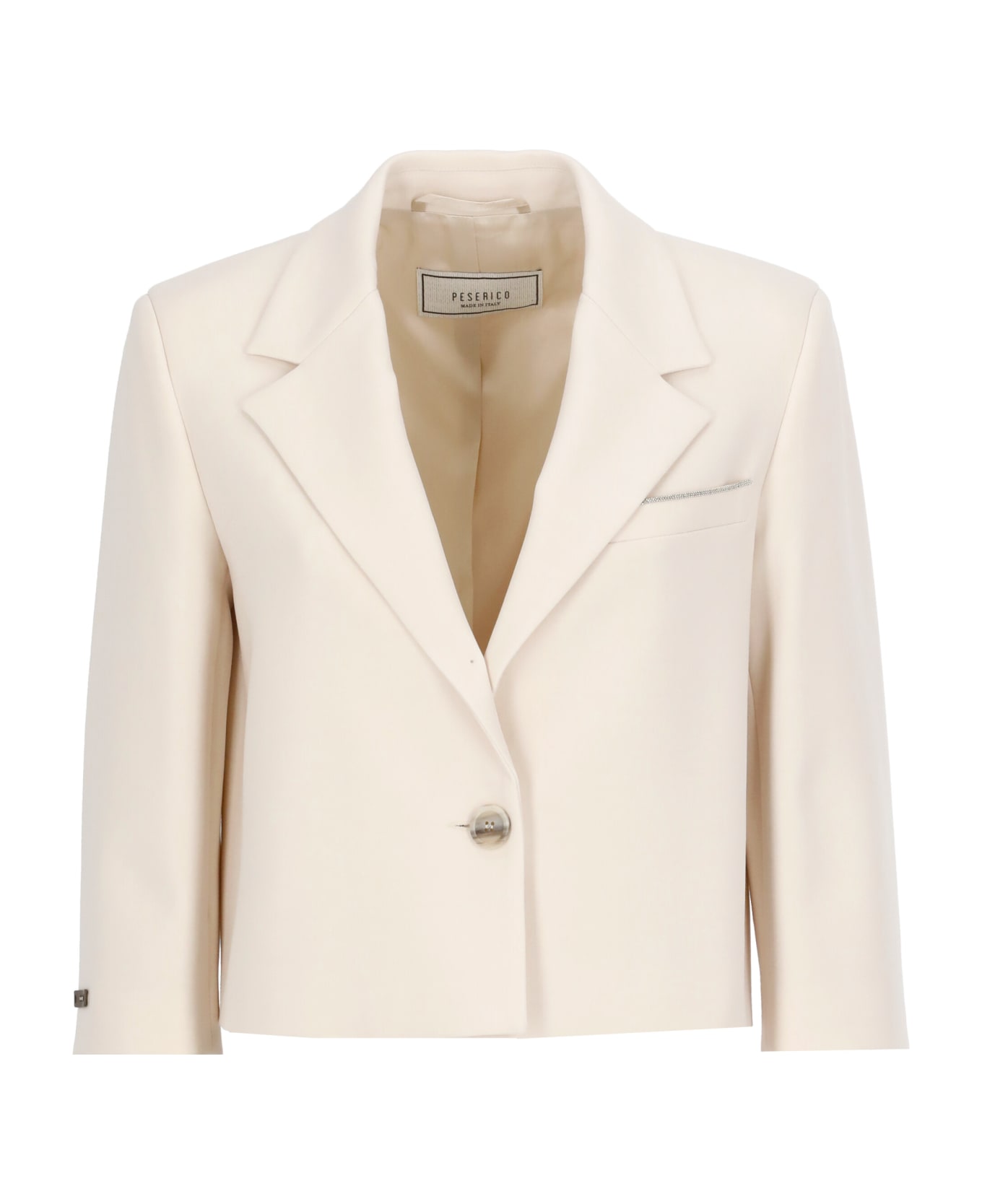 Peserico Viscose Single Breasted Blazer - Pink