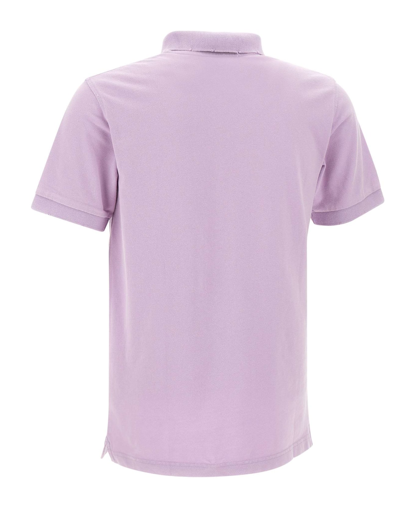 Sun 68 "solid" Polo Shirt Cotton - LILAC ポロシャツ