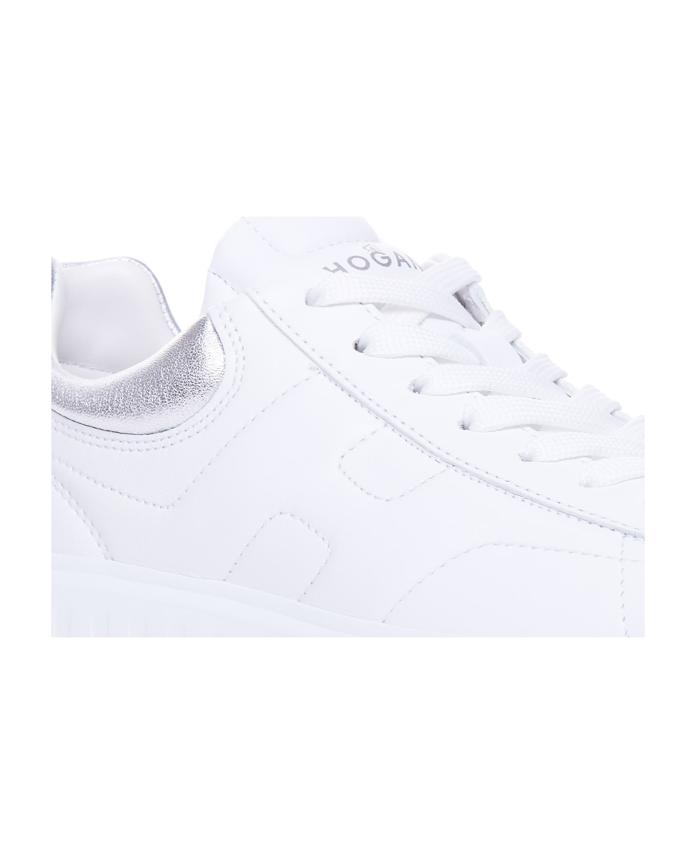 Hogan H-stripes Sneakers - WHITE