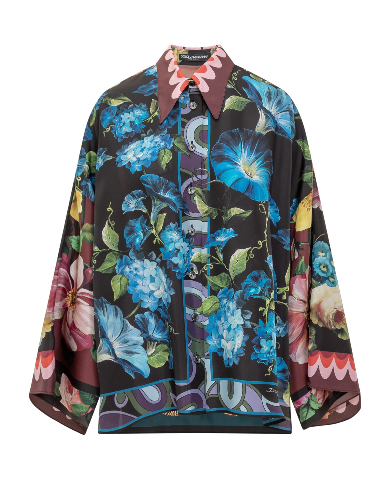 Dolce & Gabbana Floral Print Shirt - Variante Abbinata ブラウス