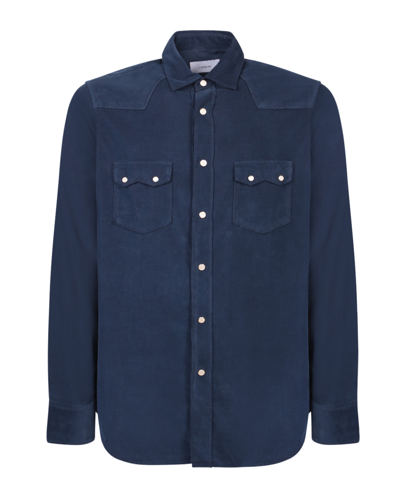 Lardini Cotton Blue Shirt - Blue