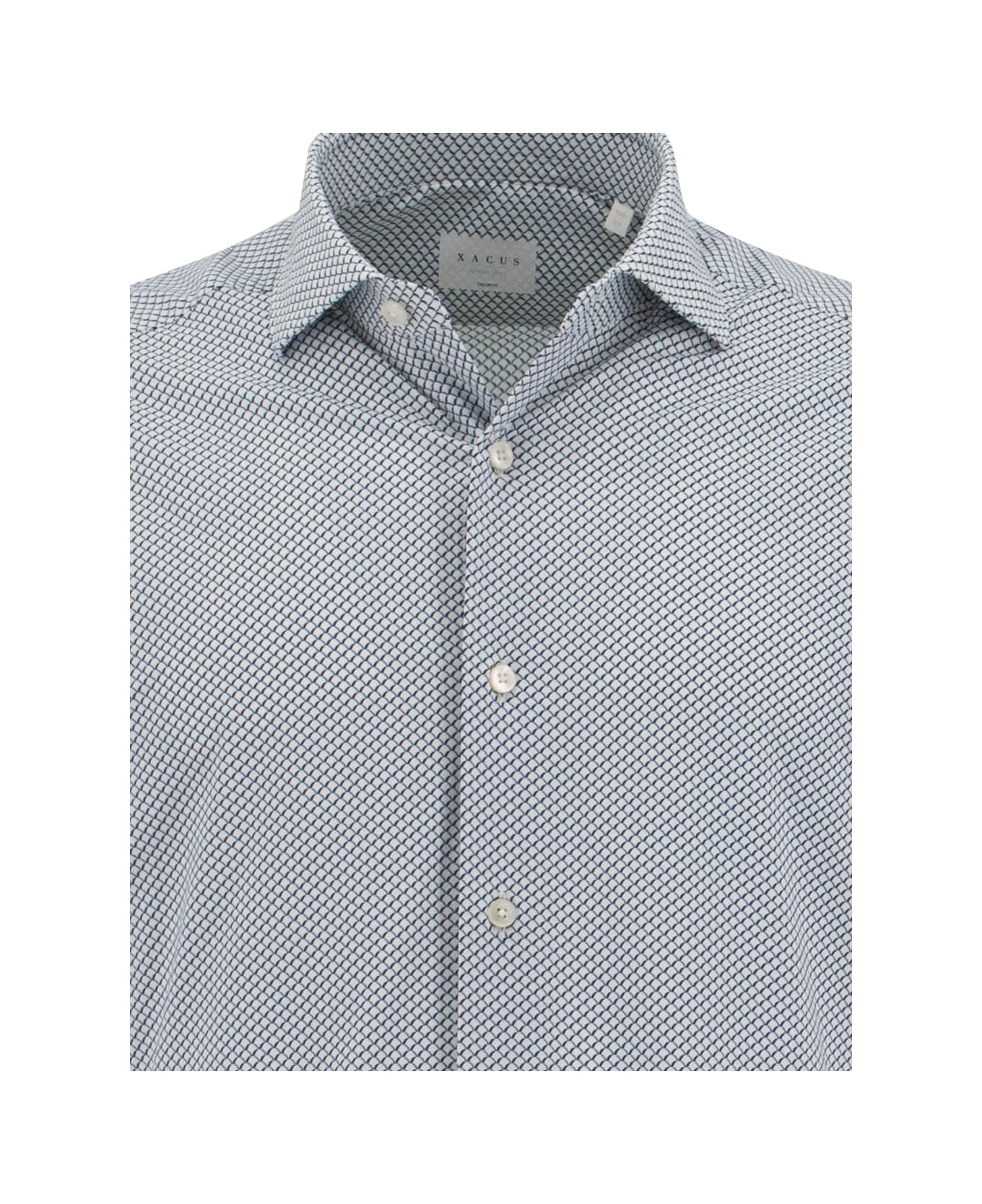 Xacus Shirt - WHITE AND BLUE FANTASY シャツ