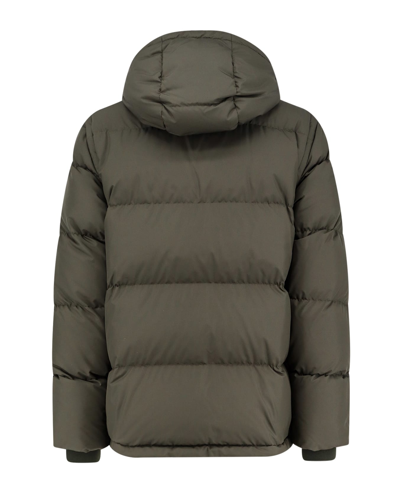 Burberry Nylon Hooded Down Jacket - SHALE