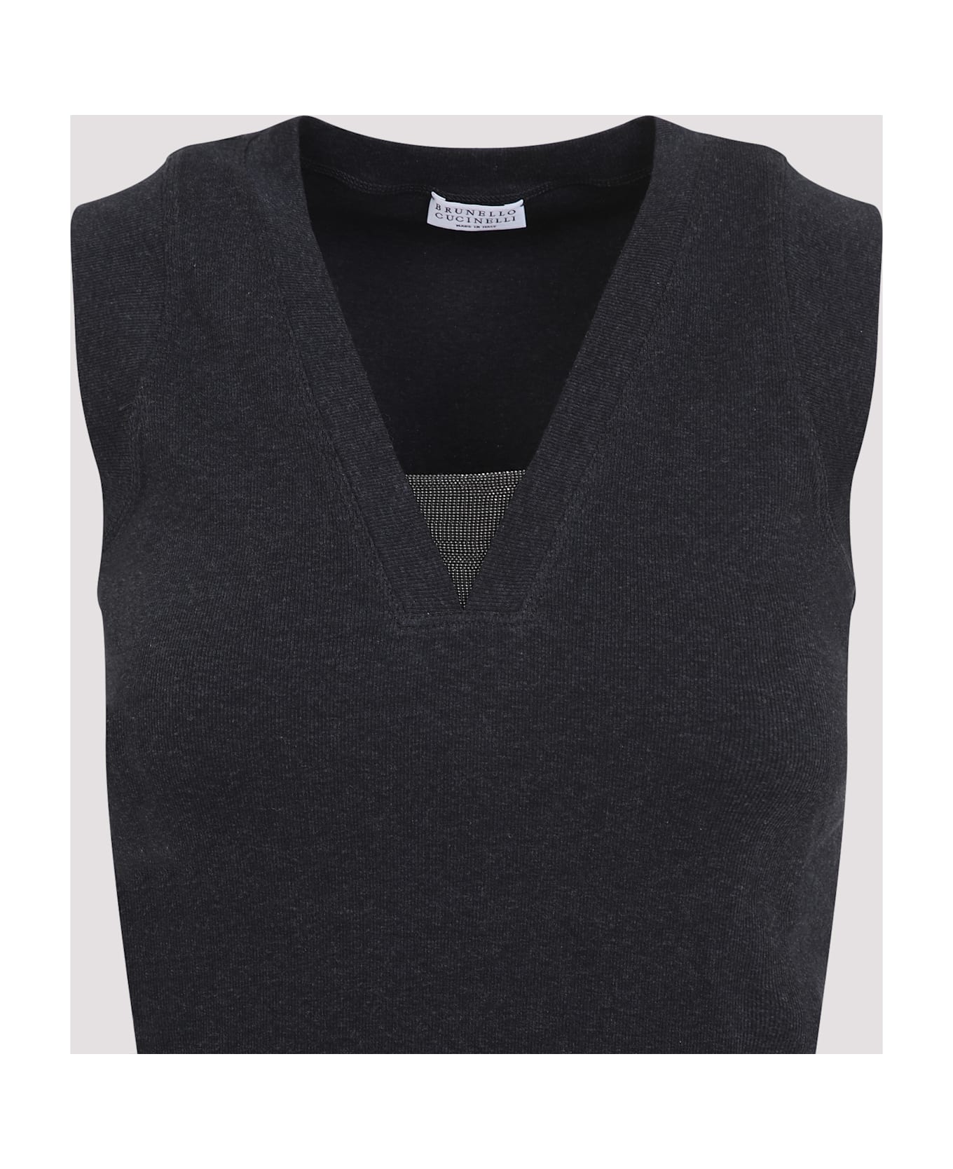 Brunello Cucinelli Monile Tank Top - Antracite