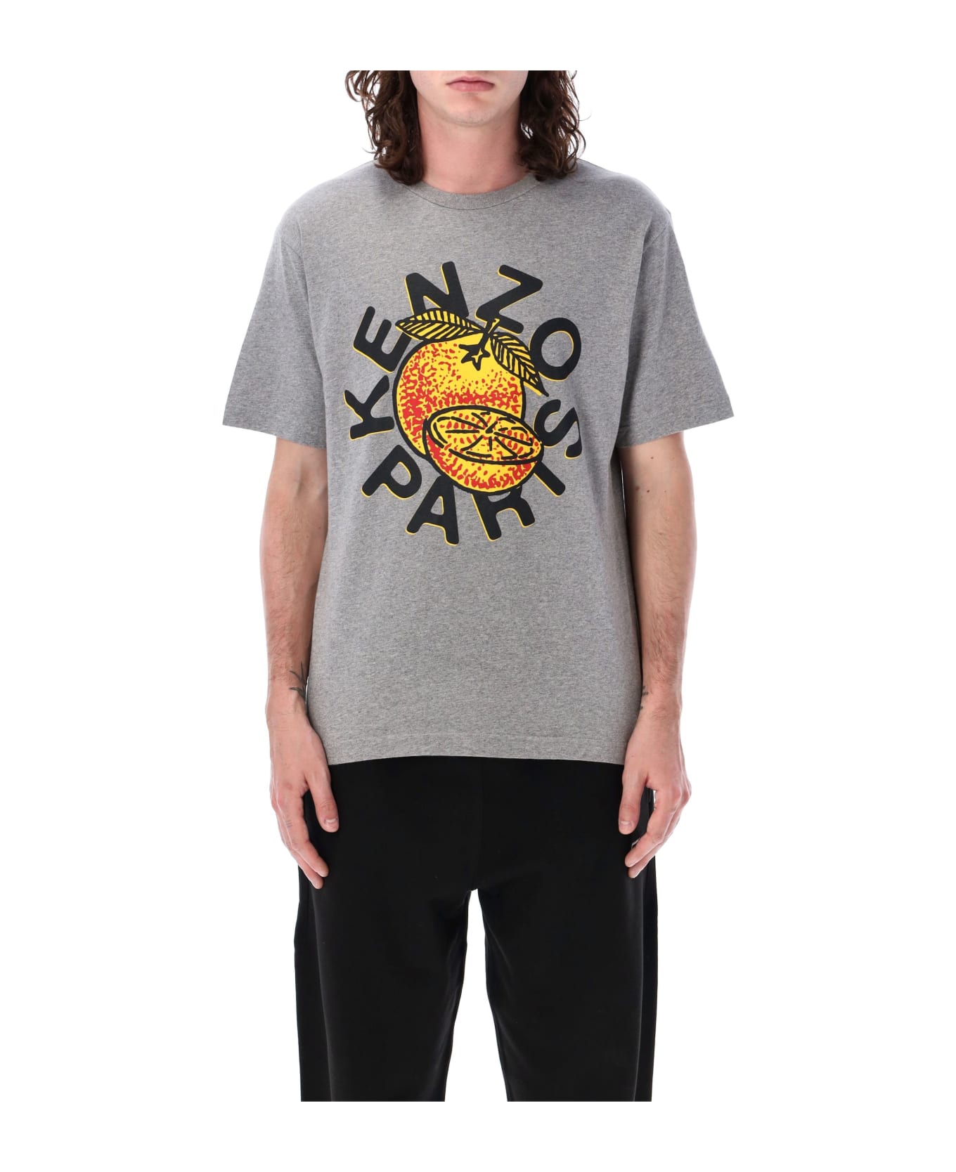 Kenzo Orange Classic T-shirt - PEARL GREY