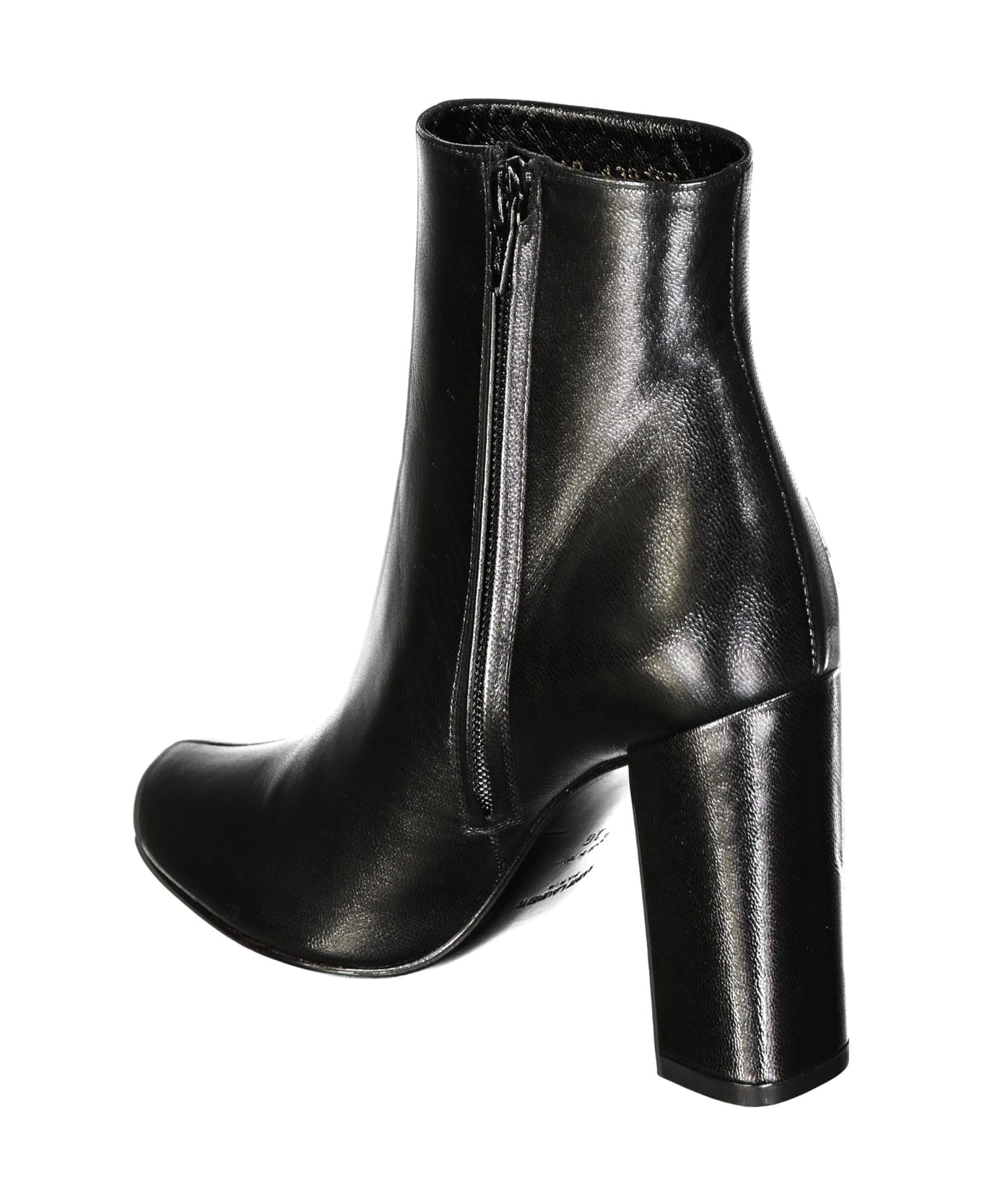 Saint Laurent Leather Ankle Boots - Black