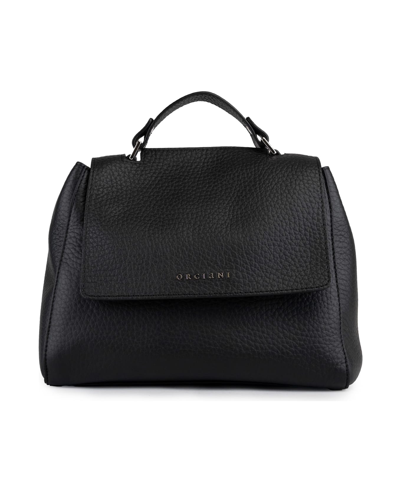 Orciani "sveva Soft Small" Tote Bag In Black Nappa - Nero