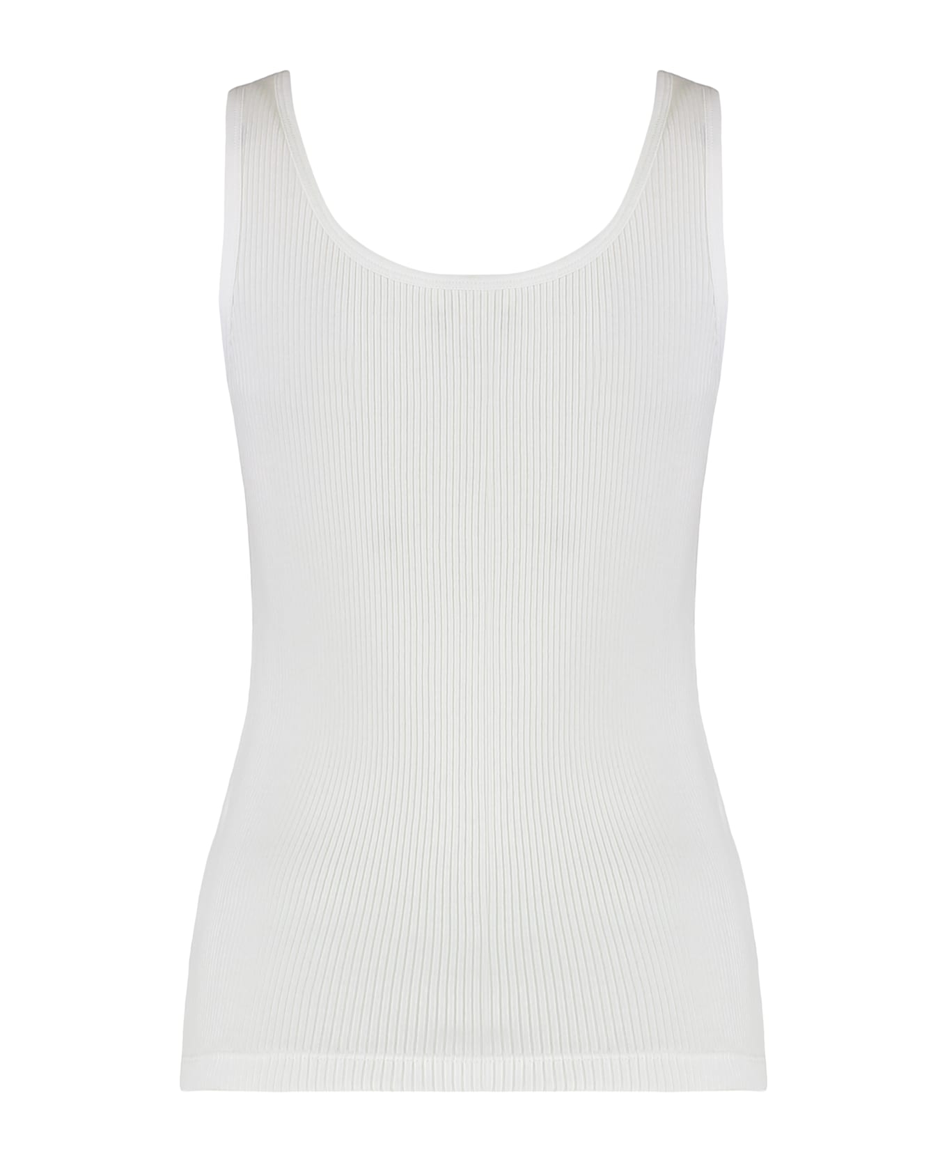 Chloé Ribbed Tank Top - White