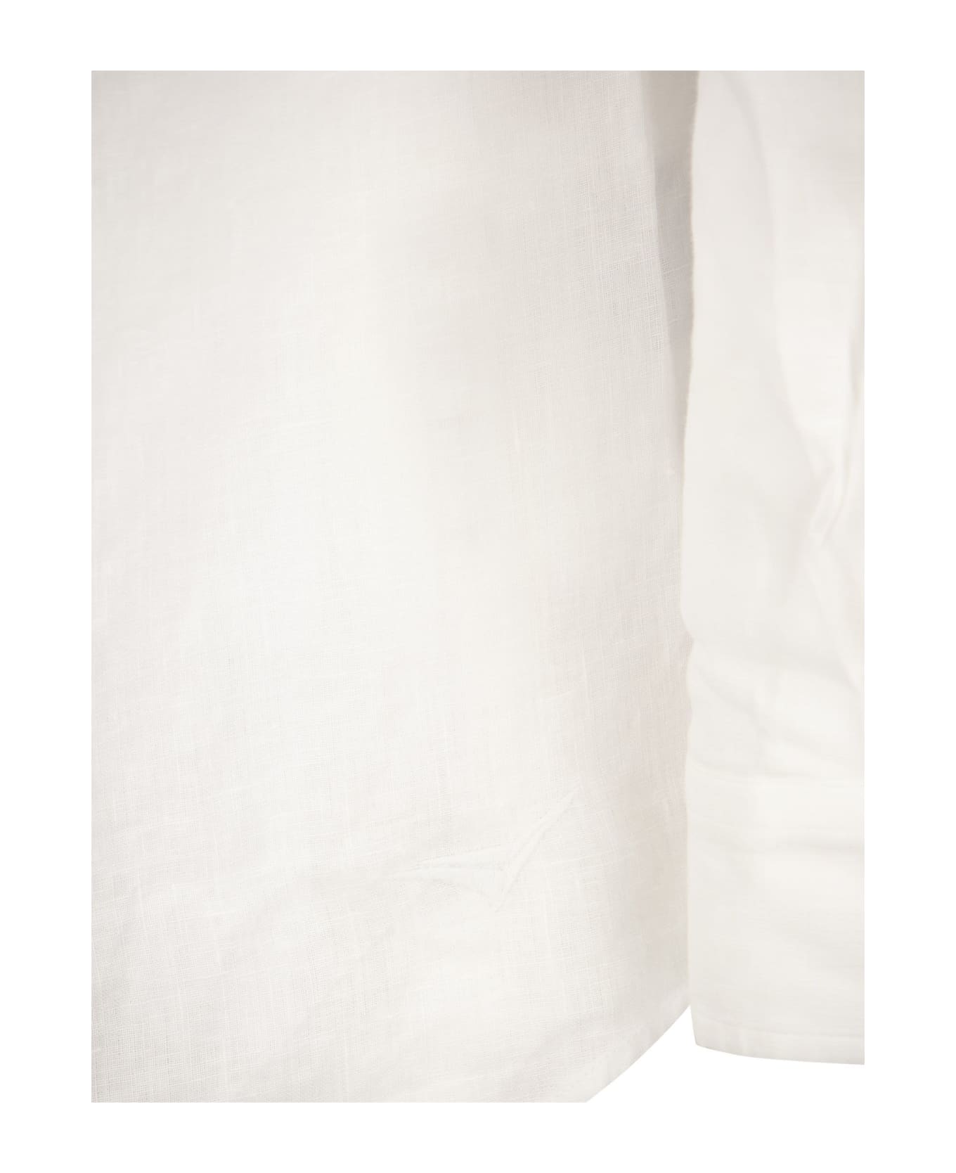 Sease Classic Bd Linen Shirt - White