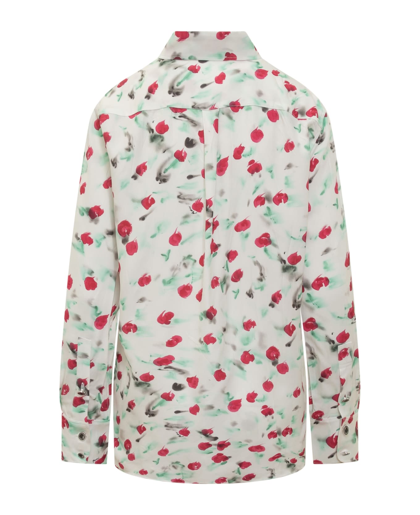 Marni All-over Floral Printed Shirt - LILYWHITE