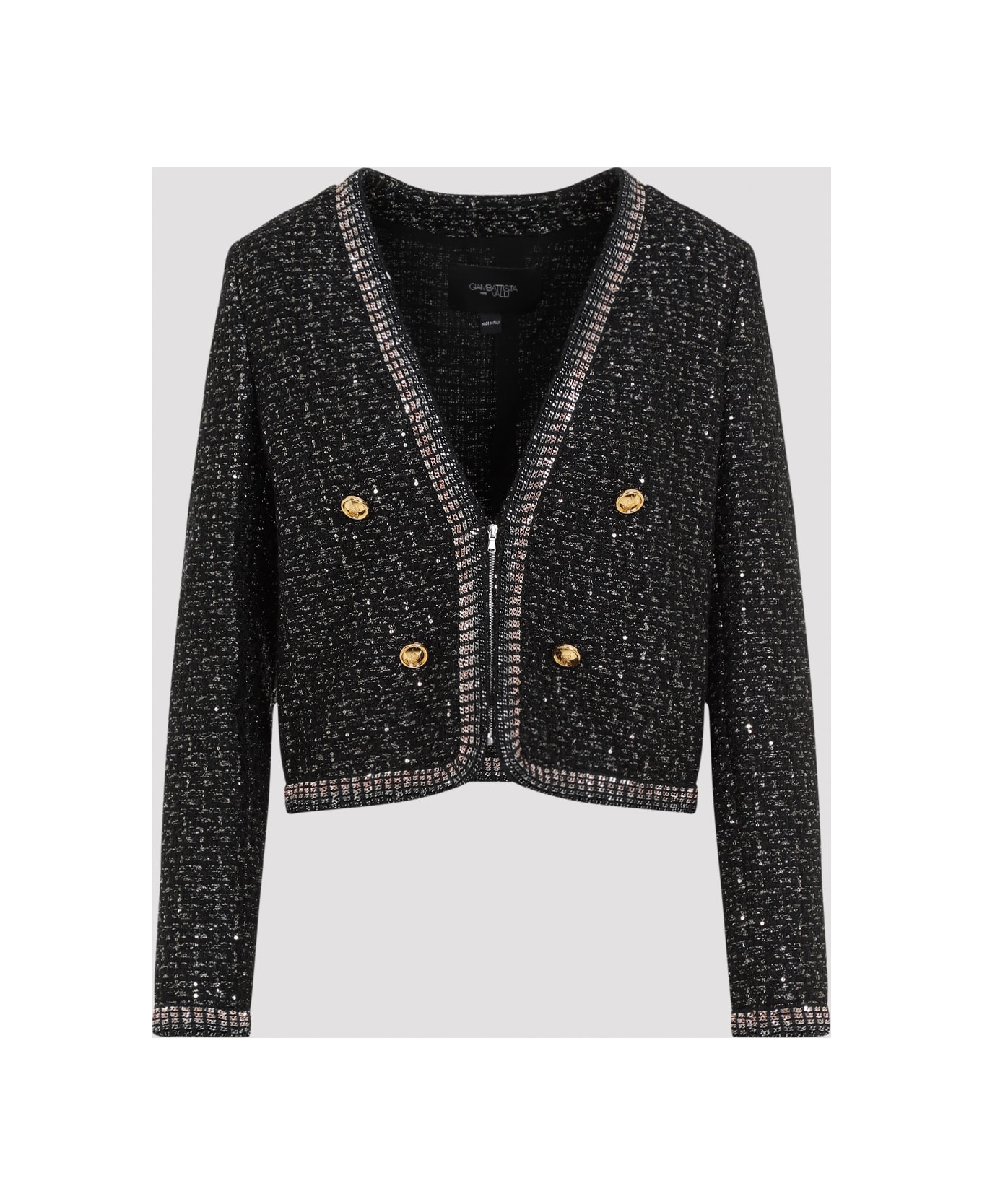 Giambattista Valli Bouclé Jacket - Black Silver