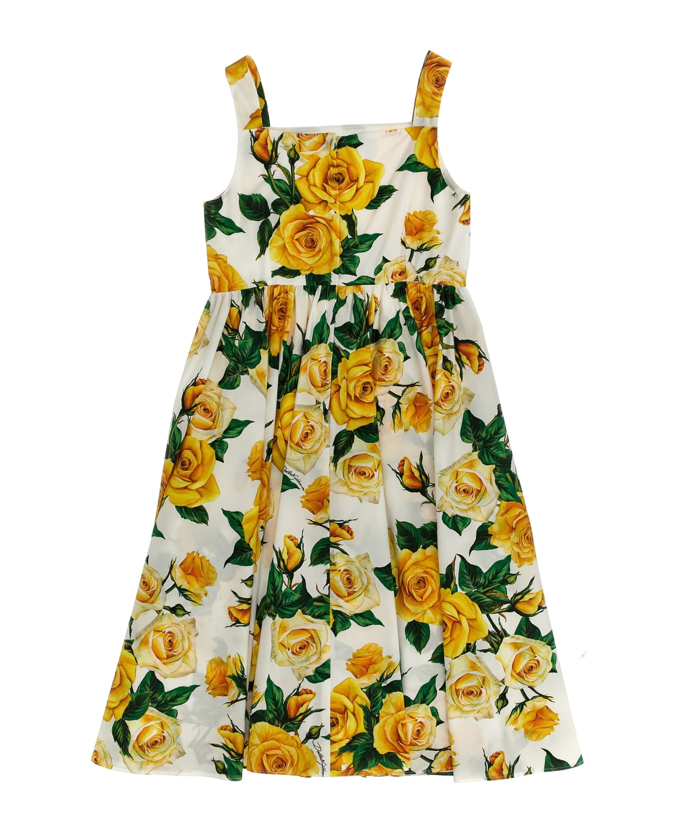 Dolce & Gabbana Floral Printed Dress - Giallo