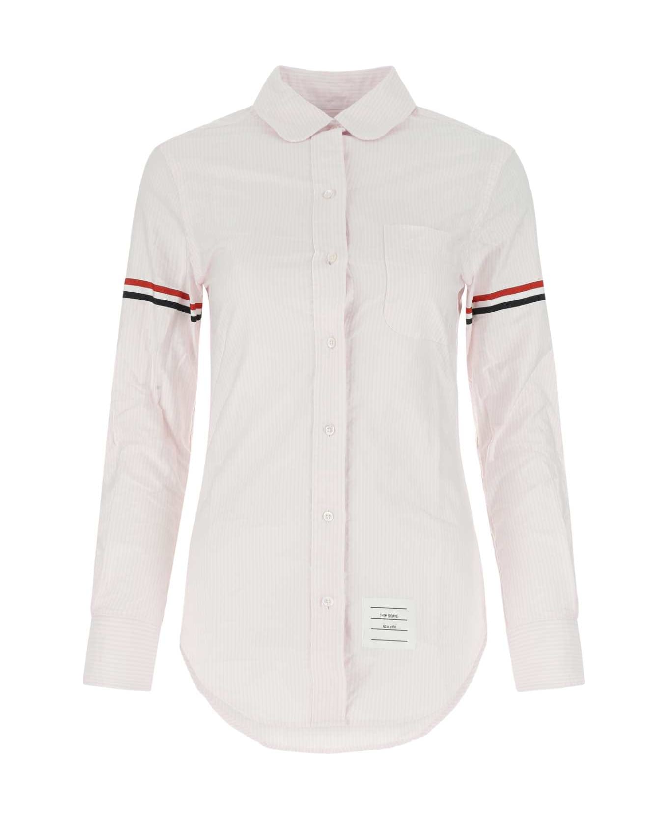 Thom Browne Embroidered Cotton Shirt - LTPINK