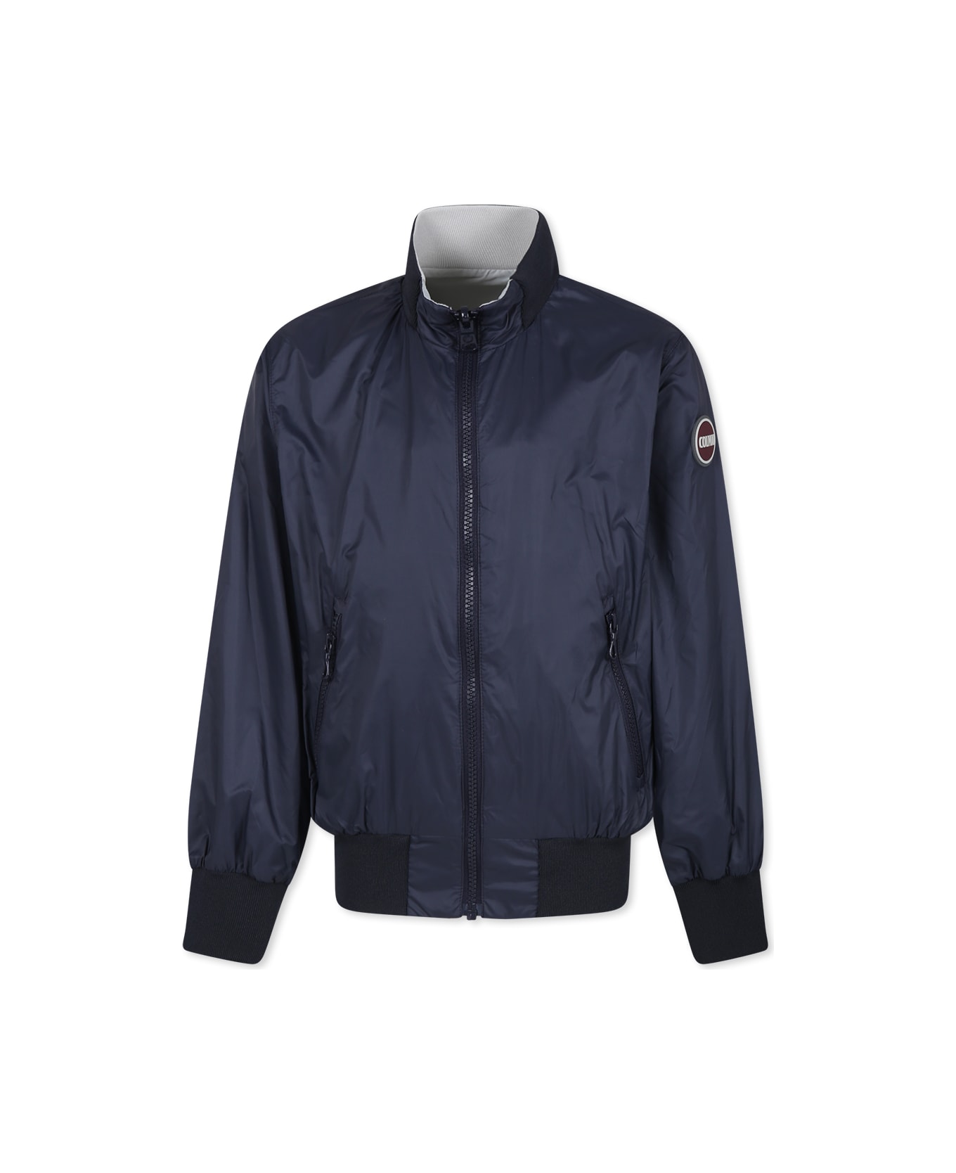 Colmar Blue Reversible Windbreaker For Boy With Logo - Blue