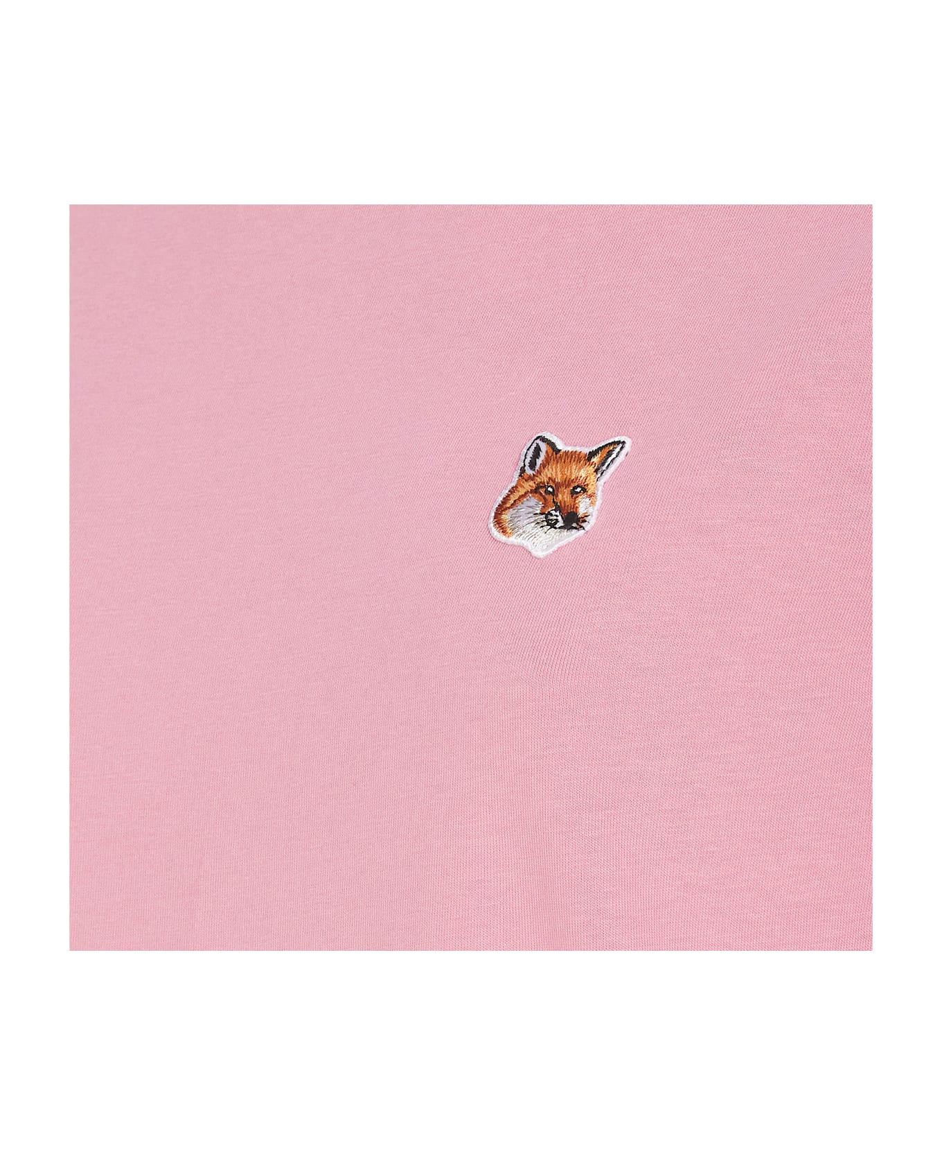 Maison Kitsuné Fox Head Patch Logo T-shirt - Pink