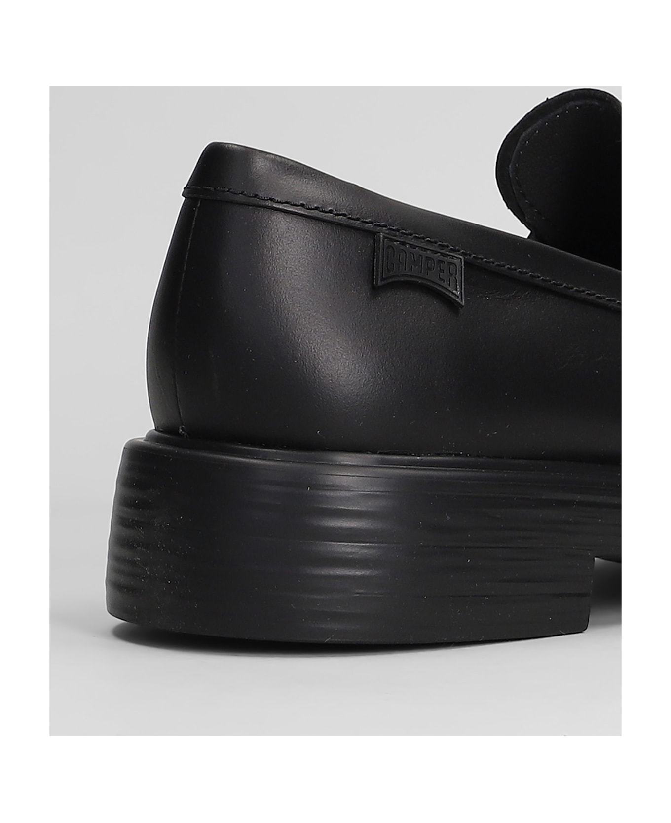 Camper Dean Loafers In Black Leather - black