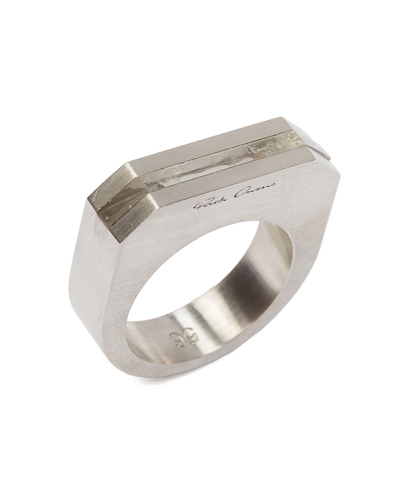 Rick Owens Crystal Hollywood Ring - Palladio