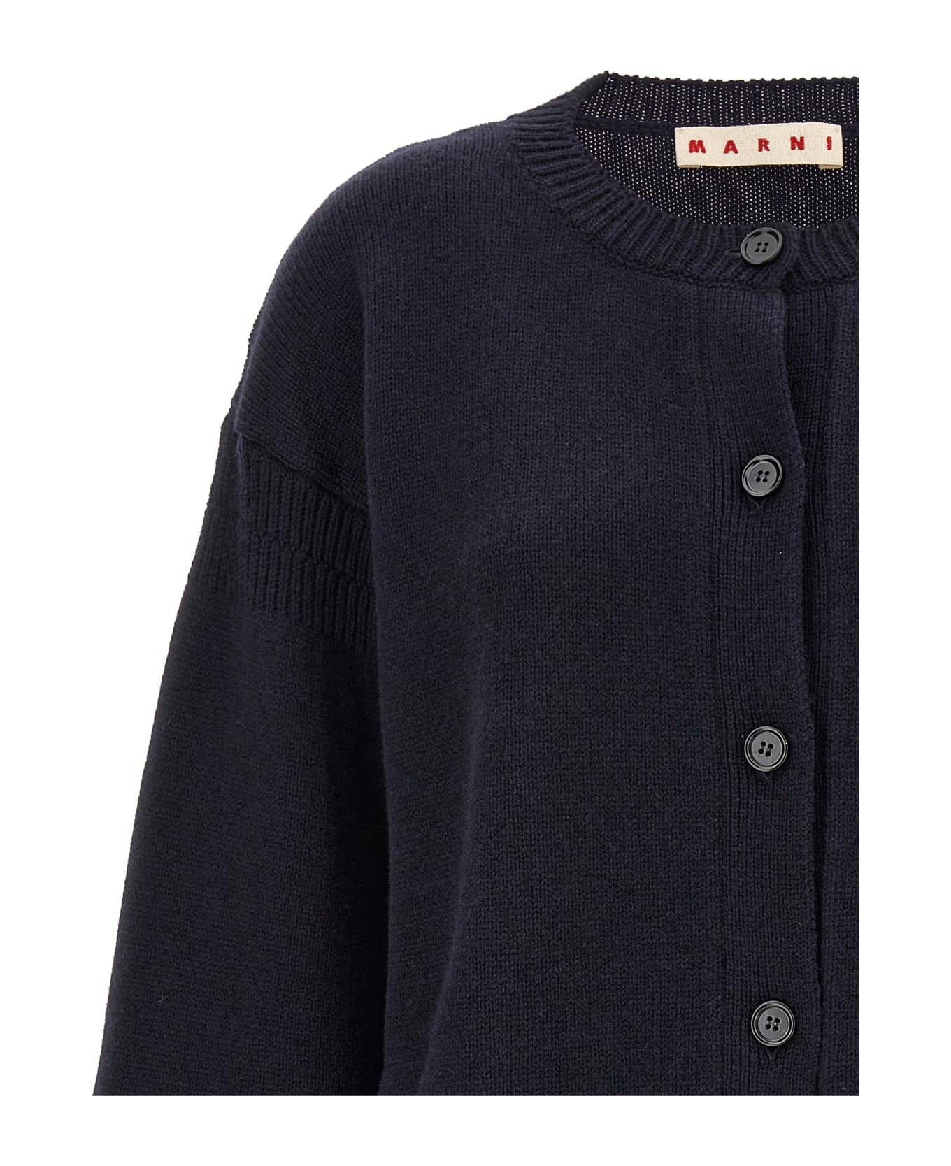 Marni Logo Cardigan - Blue