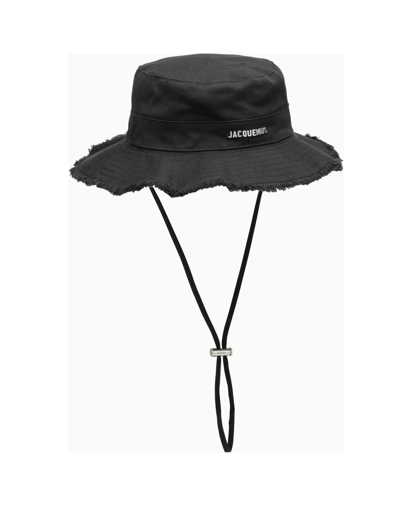 Jacquemus Le Bob Artichaut Black Cotton Hat - 990 black 帽子