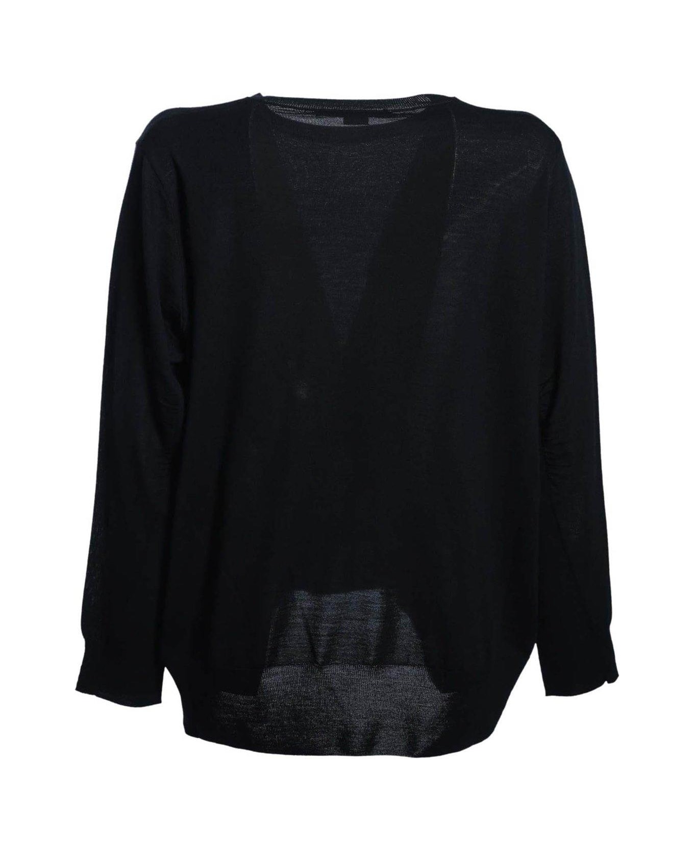 Stella McCartney Crewneck Knitted Sweater - Nero ニットウェア