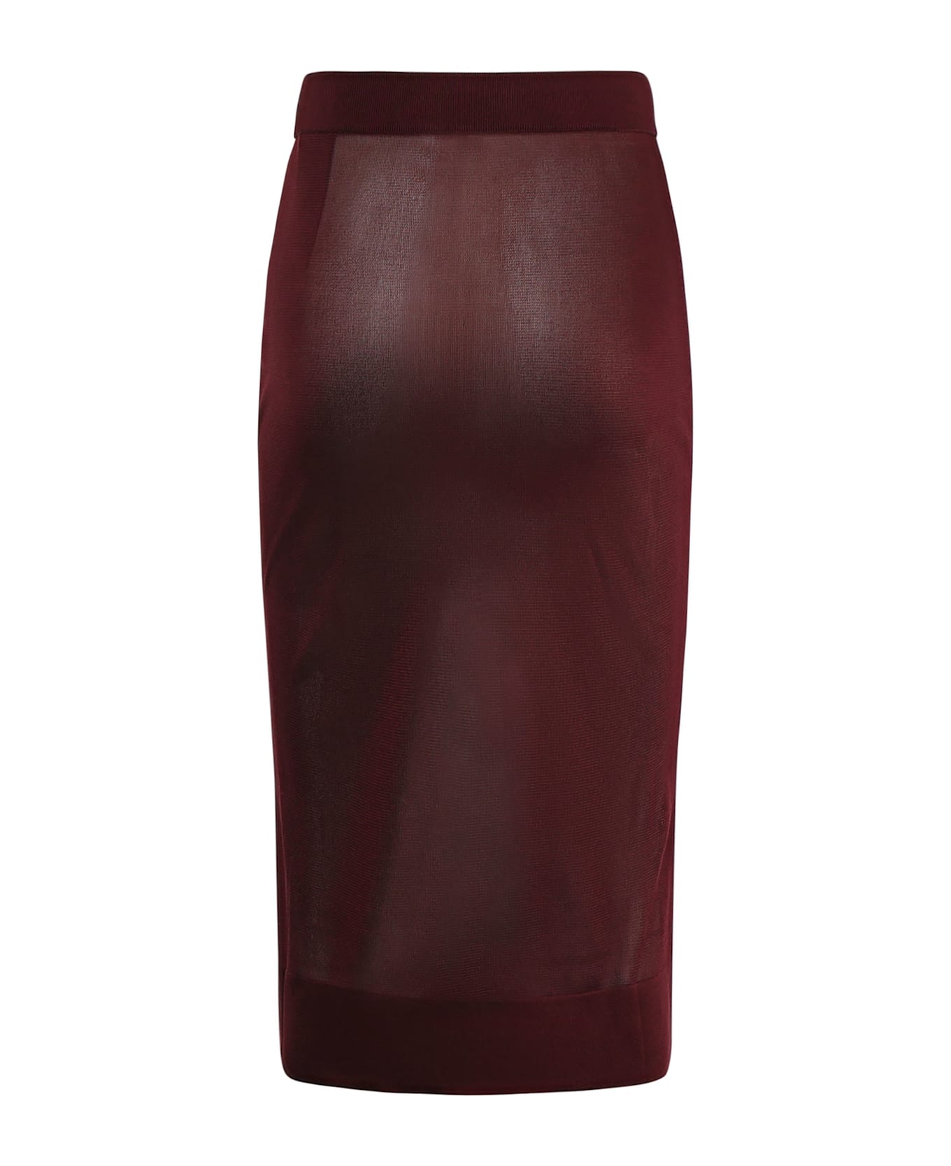 Saint Laurent Nylon Collant Skirt - Prune