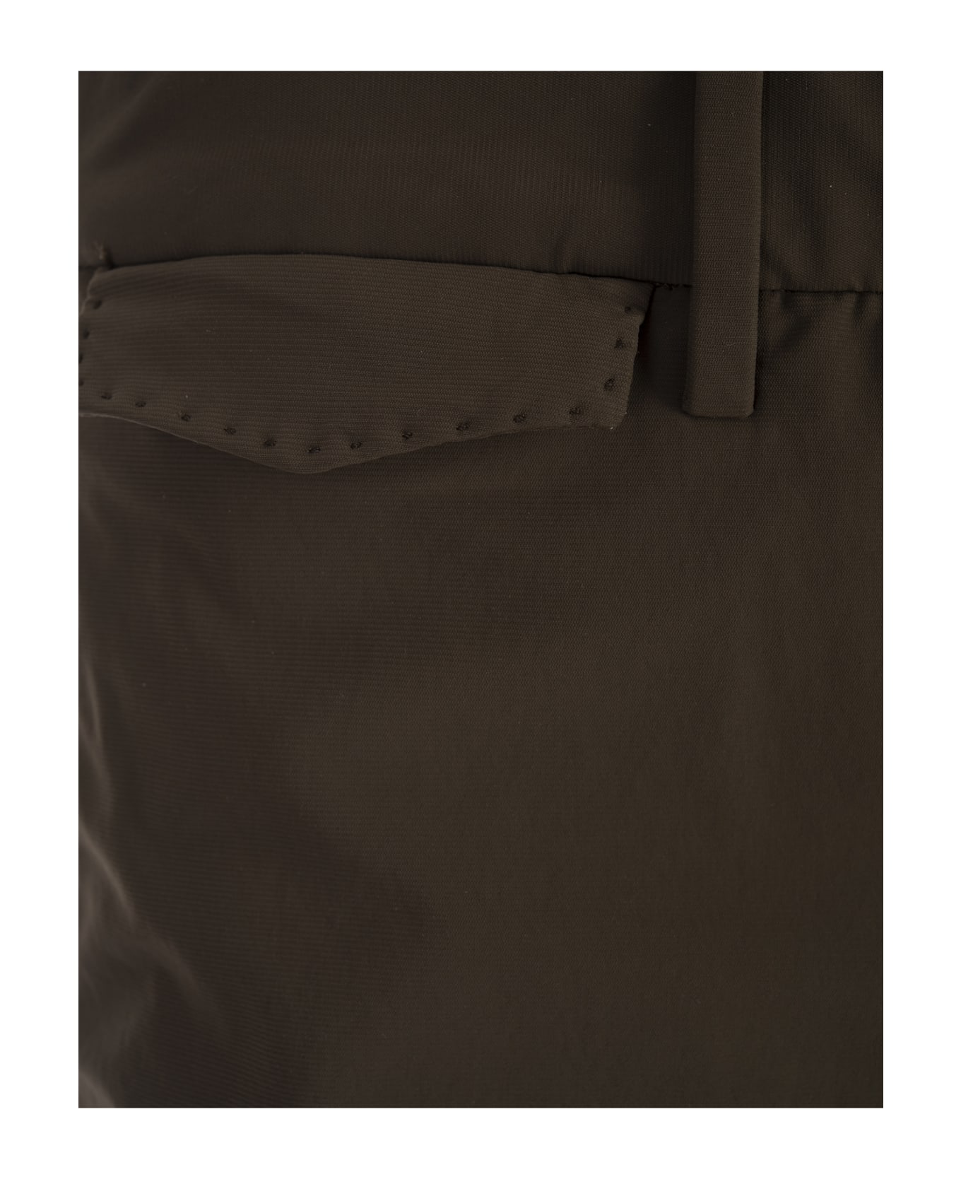 PT Bermuda Brown Stretch Cotton Shorts - Brown