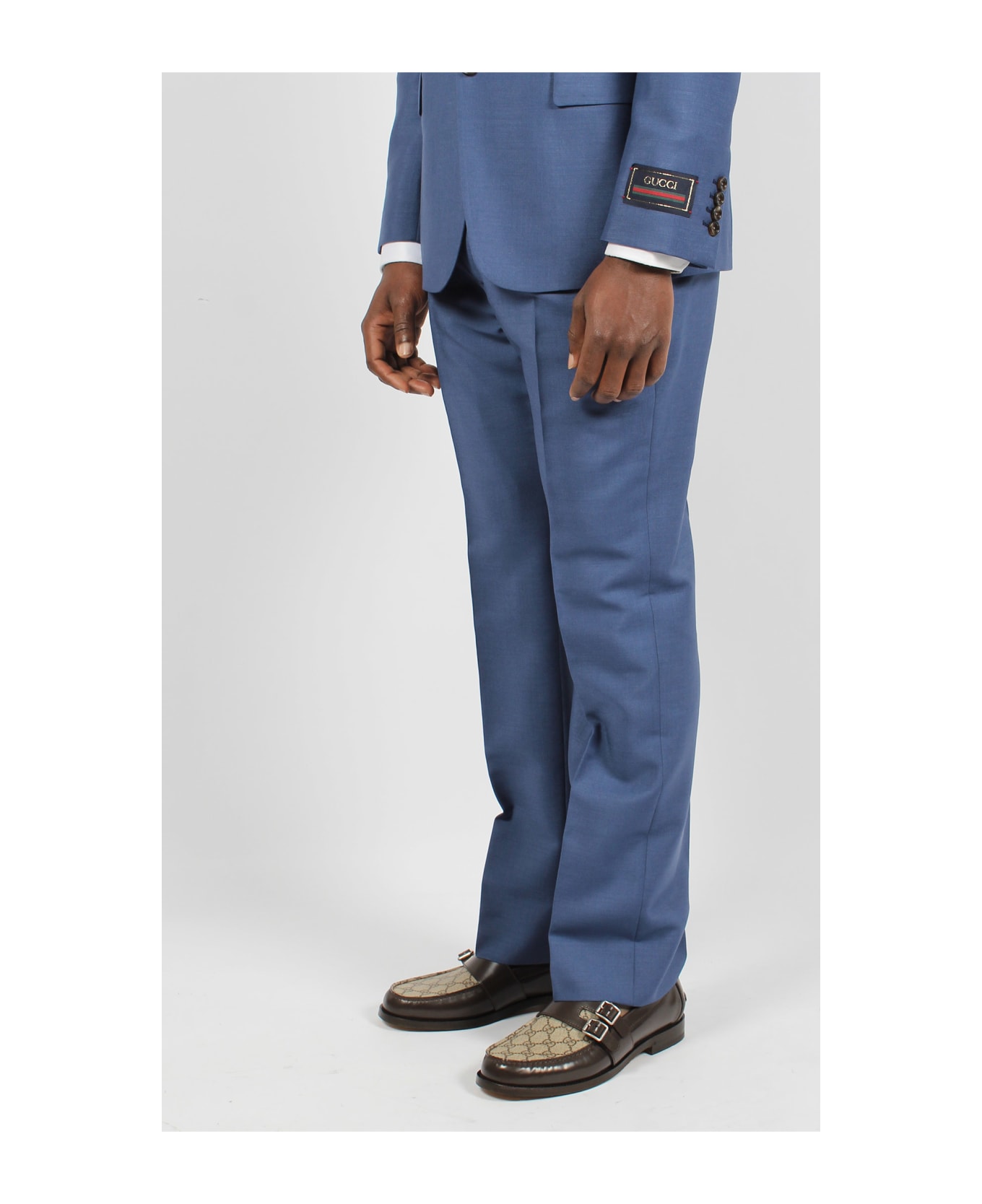 Gucci Wool Mohair Trousers - Blue
