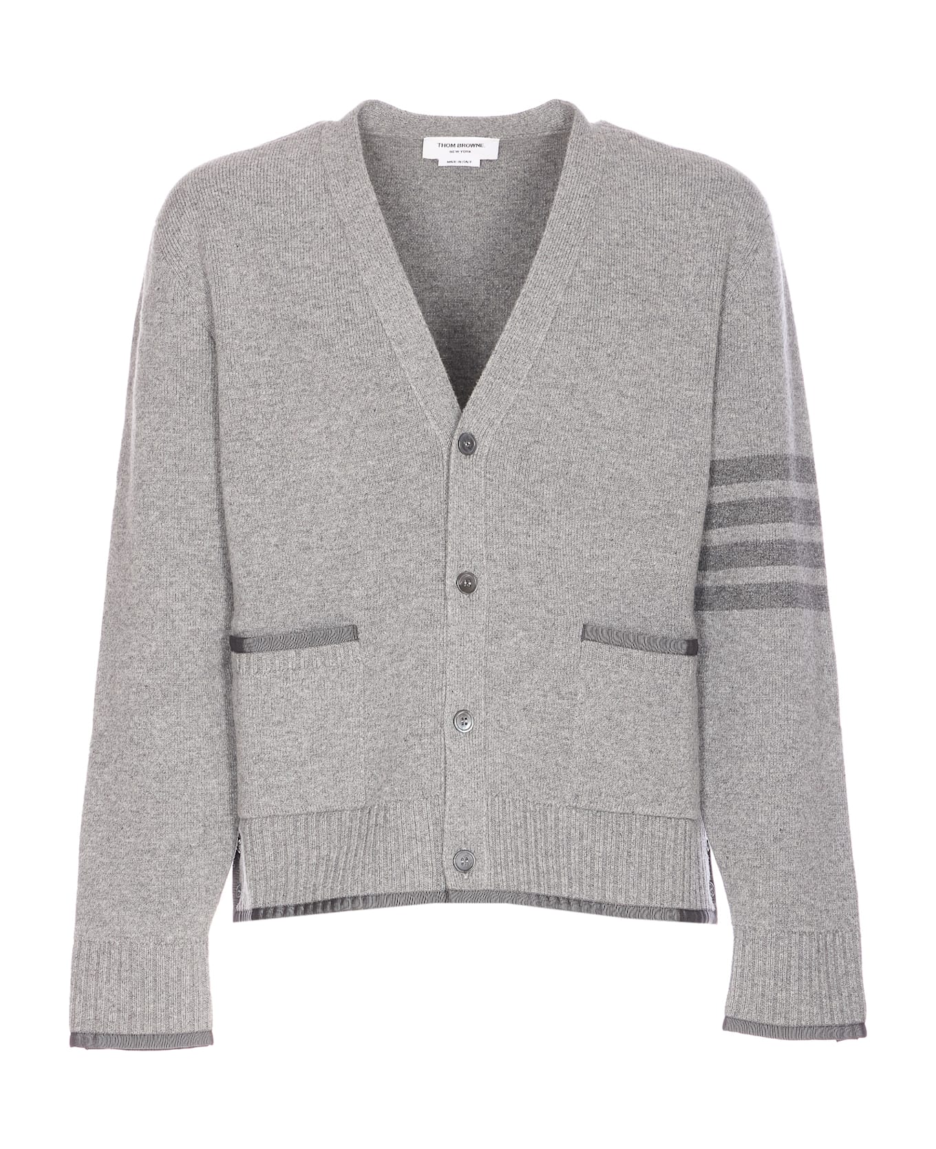 Thom Browne 4bar Cardigan - Grey
