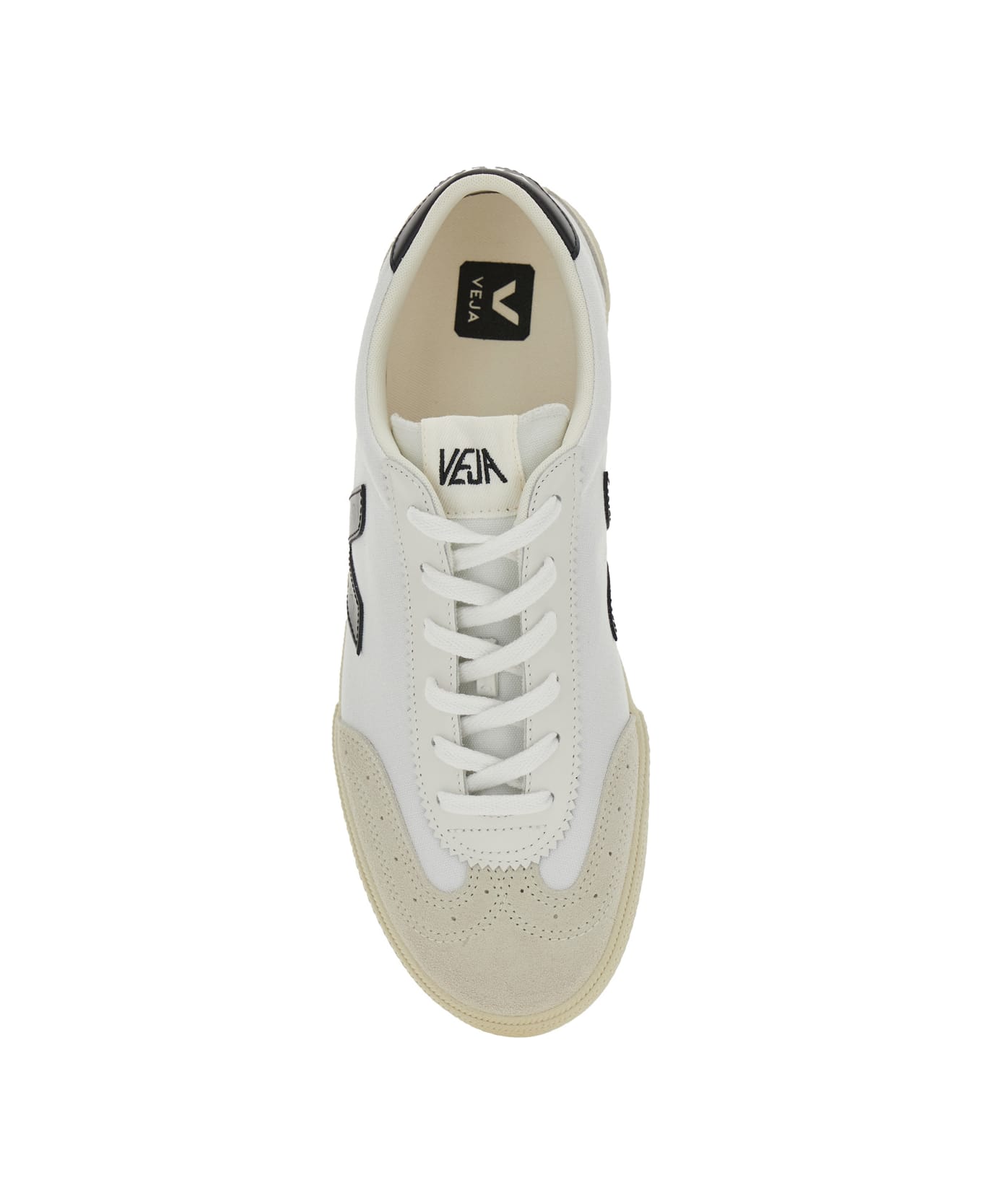Veja 'v-10' White Sneakers With Side Logo Application In Leather Unisex - White