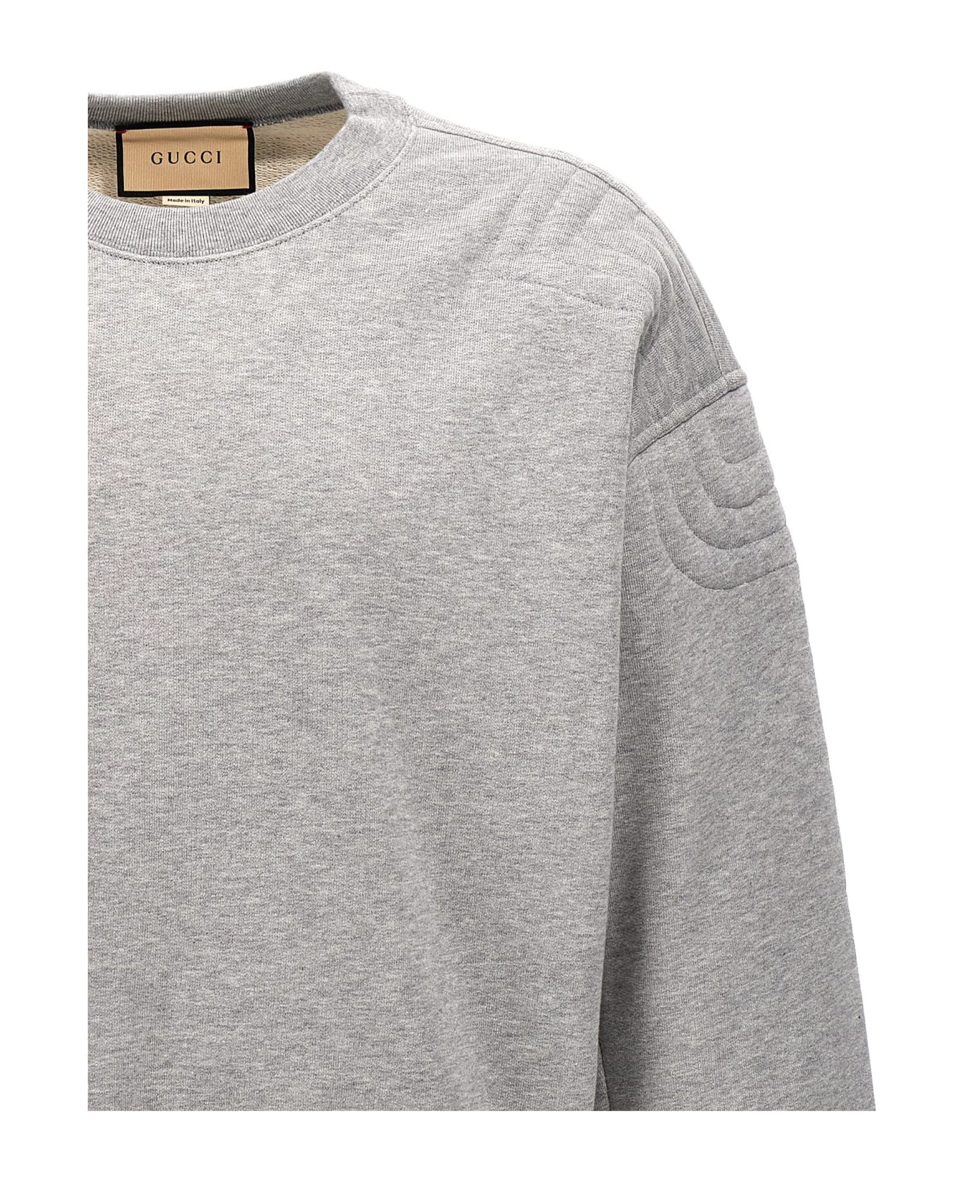 Gucci Logo Print Sweatshirt - Gray