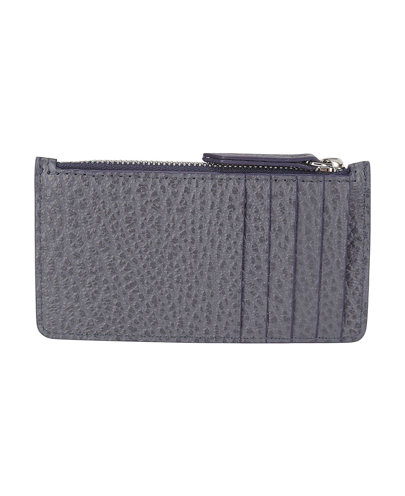 Maison Margiela Four-stitch Zipped Cardholder - MIDNIGHT BLUE 財布