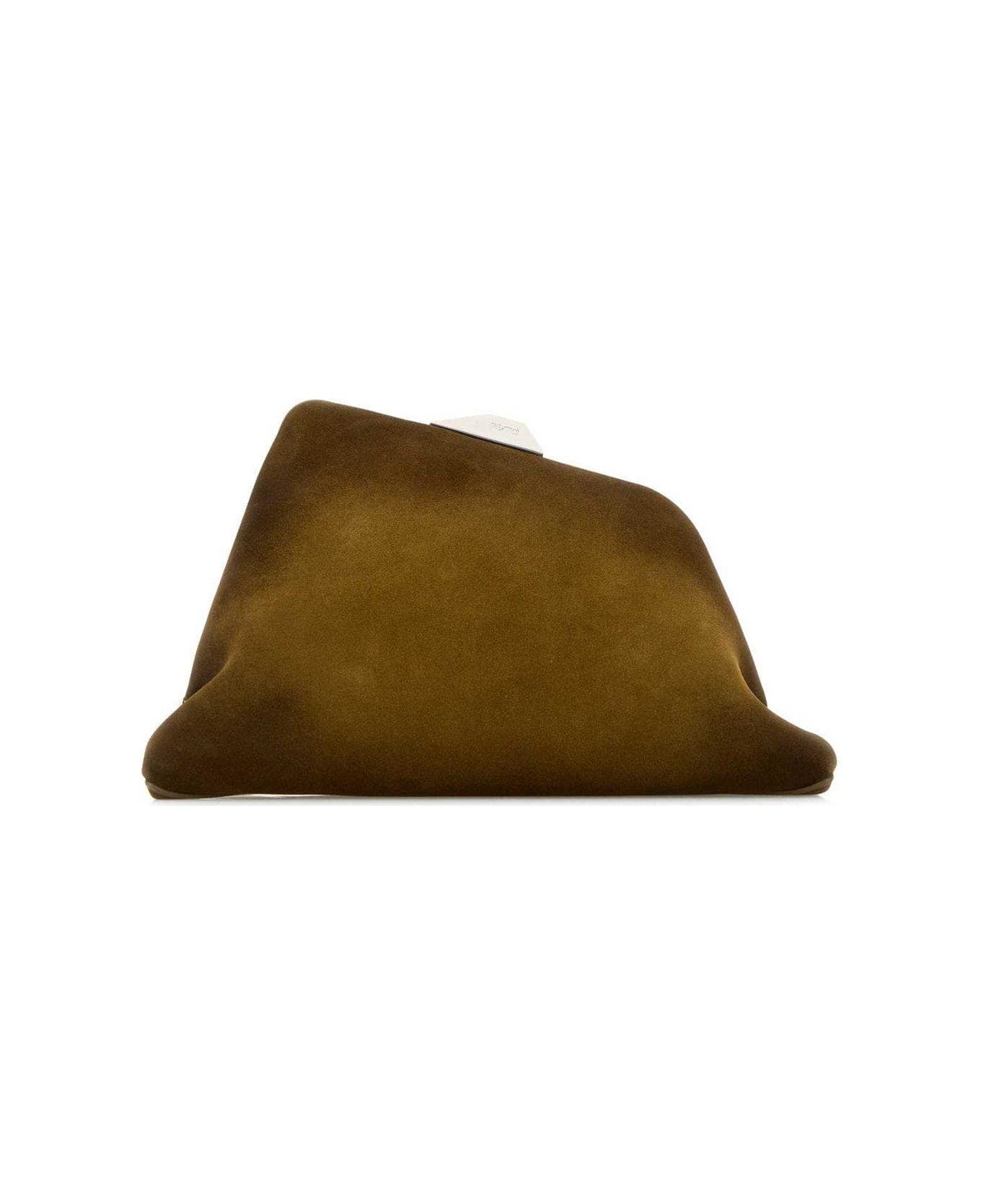 The Attico Day Off Shoulder Bag - Olive brown