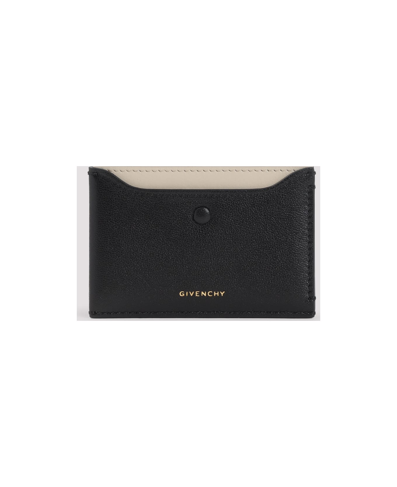 Givenchy Calf Leather Credit Card Case - Black 財布