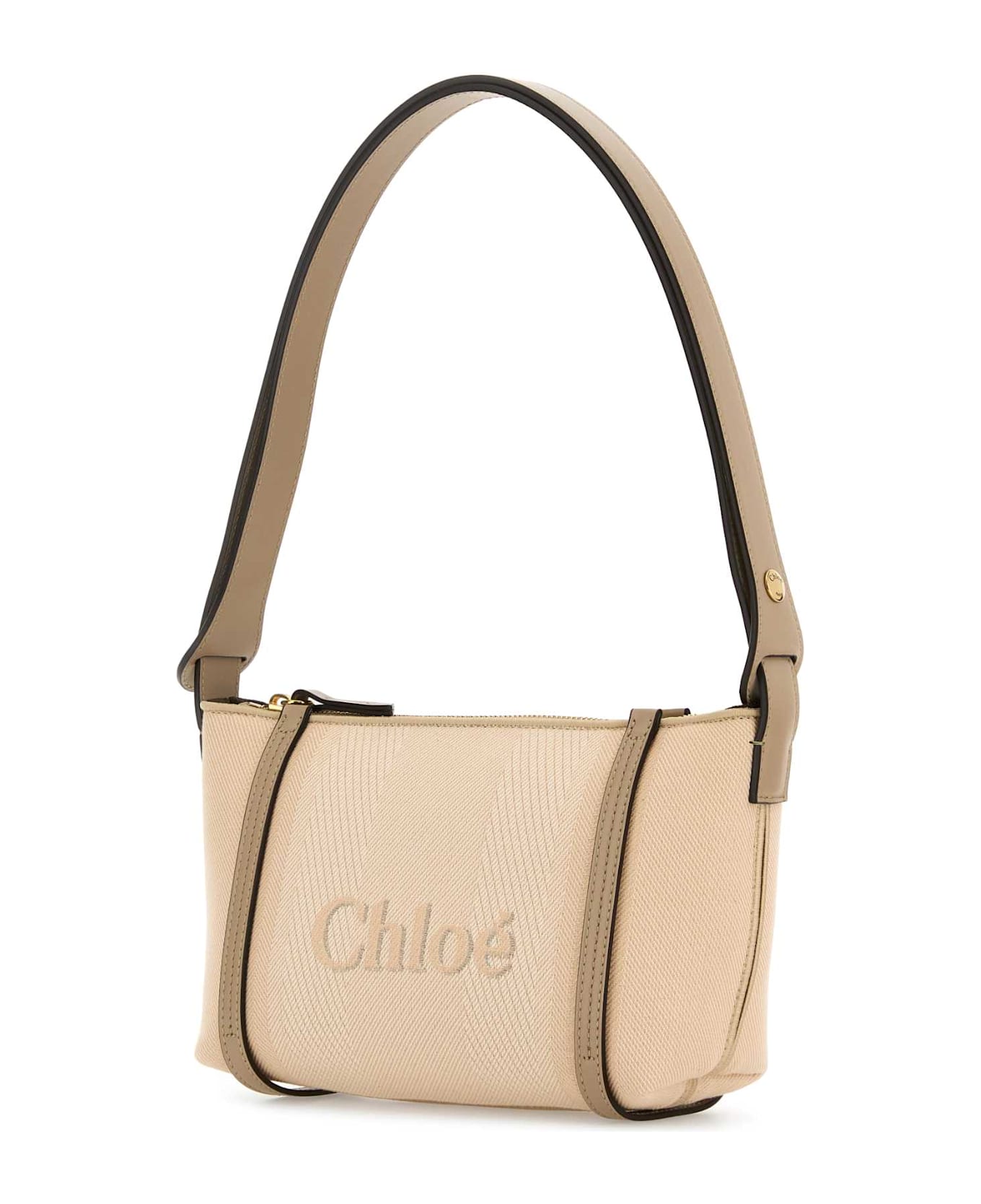 Chloé Sand Canvas Carry Shoulder Bag - BLUSHYBEIGE
