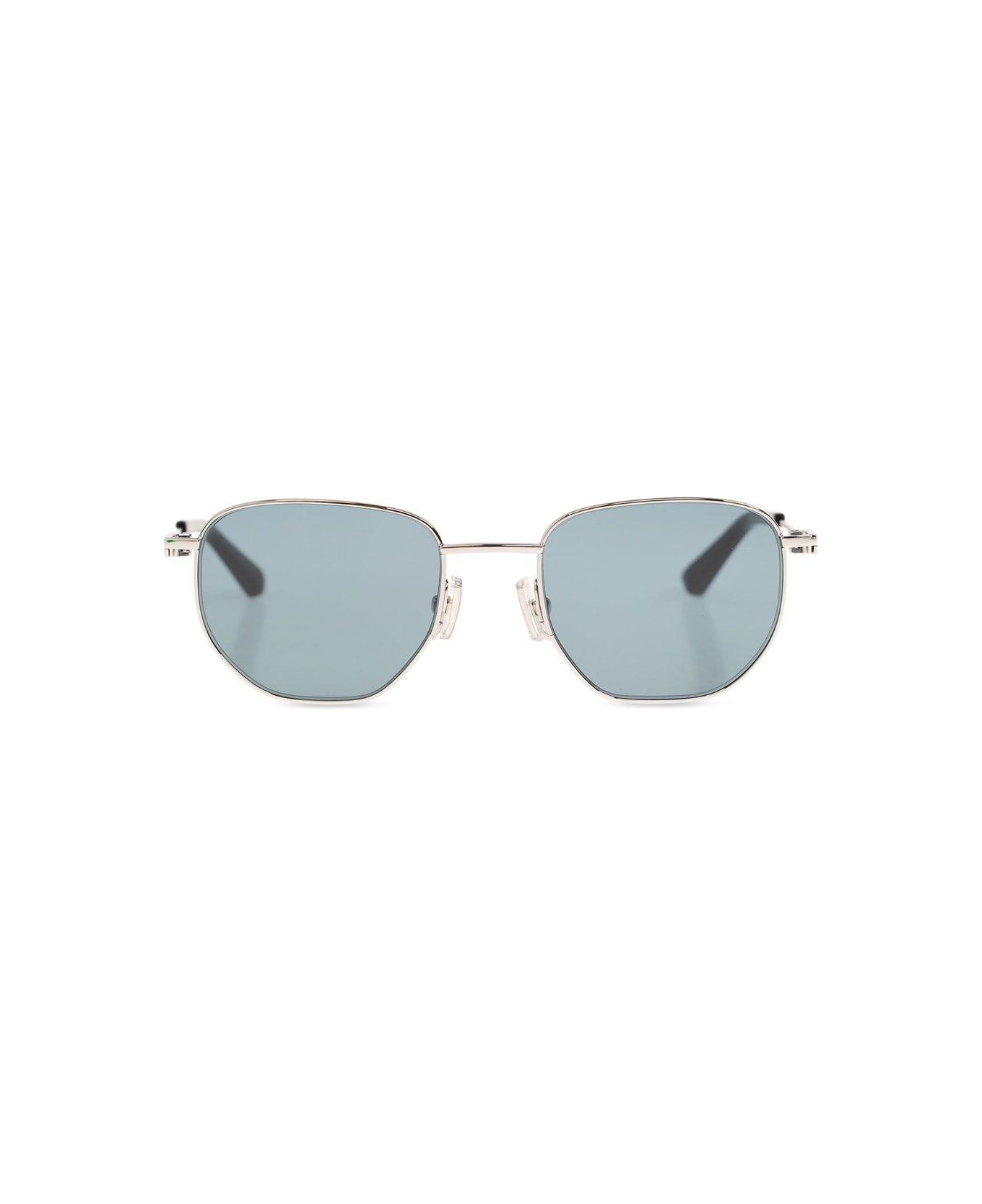 Bottega Veneta Eyewear Round-frame Sunglasses - Silver grenn サングラス