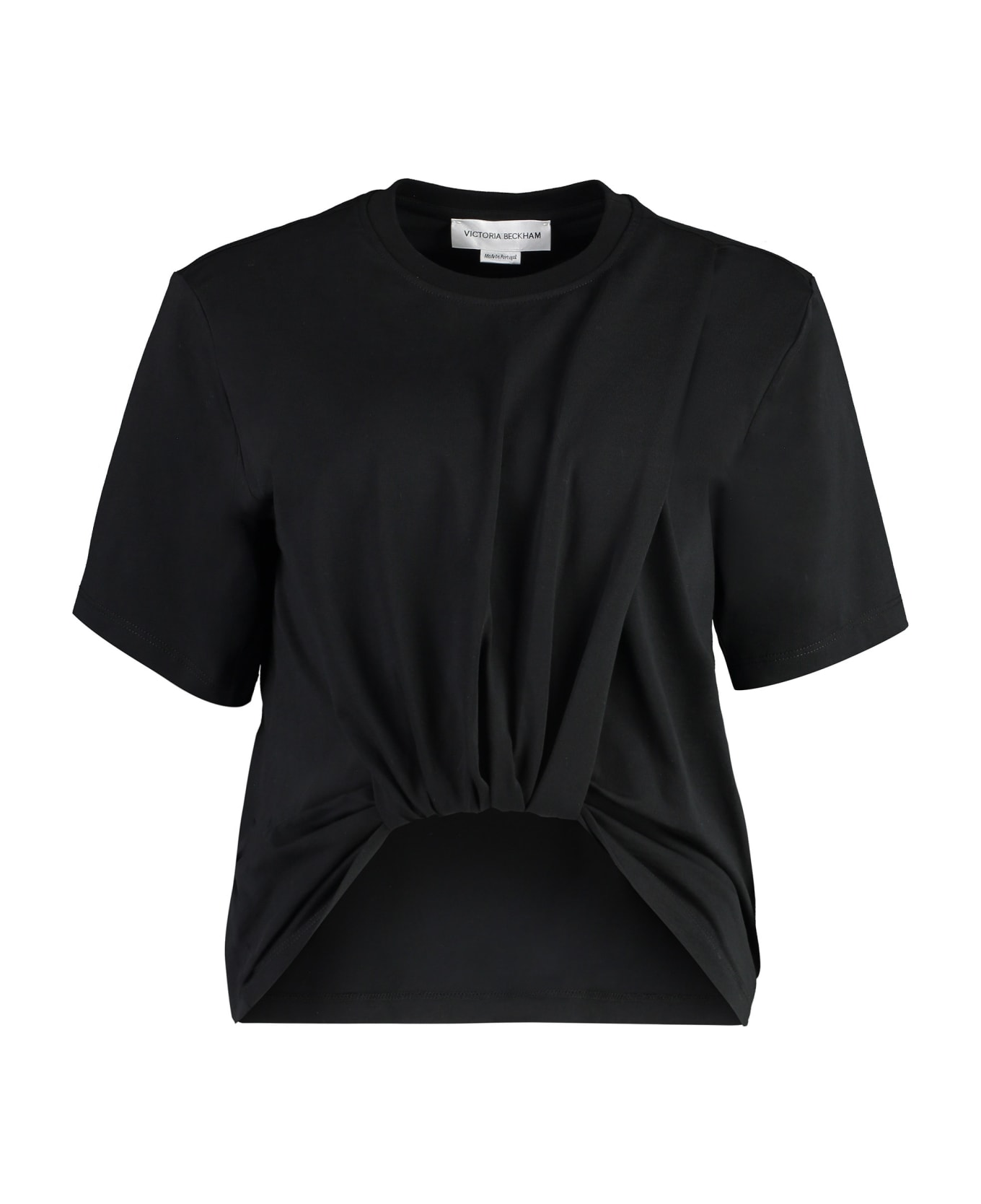Victoria Beckham Cotton Crew-neck T-shirt - black