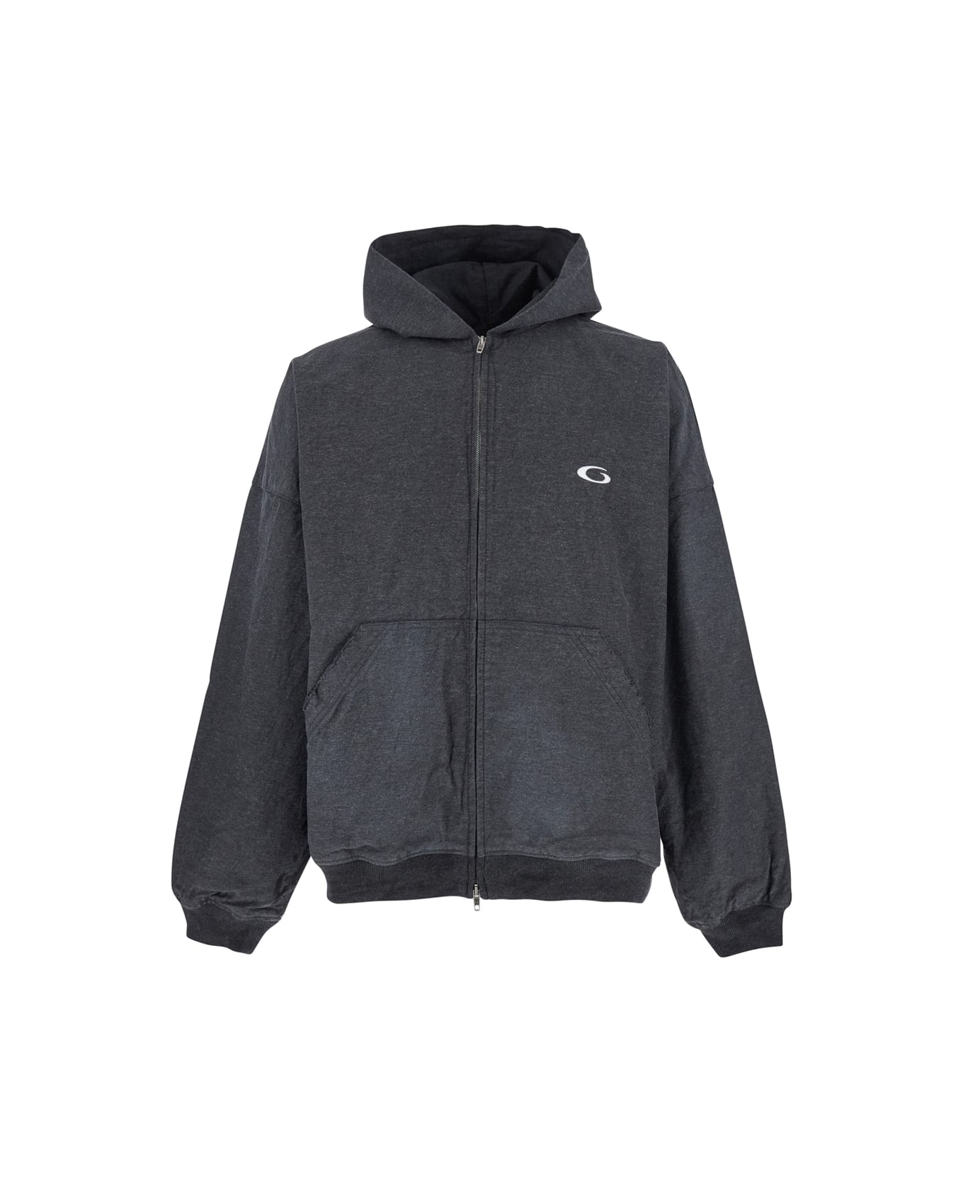 Balenciaga 'trompe L' Il' Hoodie - Grey