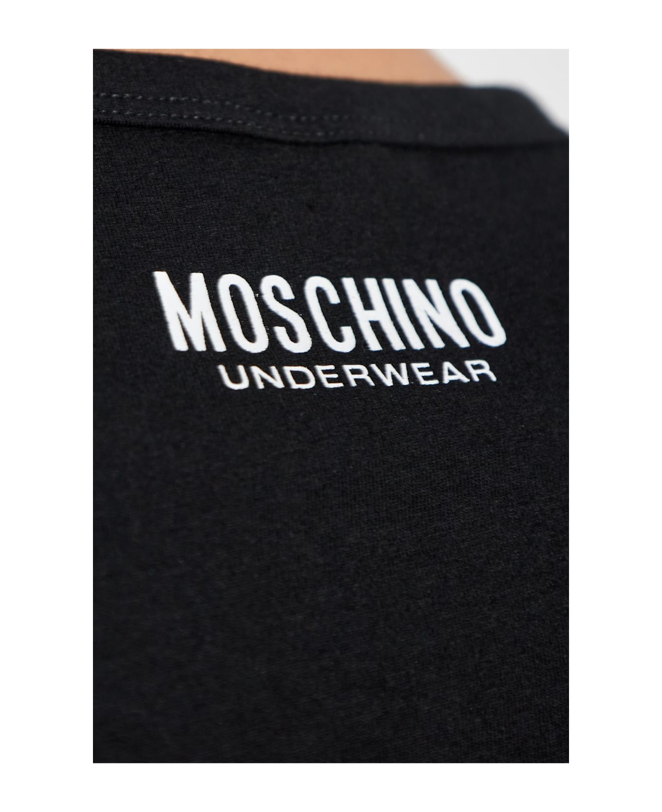Moschino Two-pack Of T-shirts From The 
underwear
 Collection - BLACK