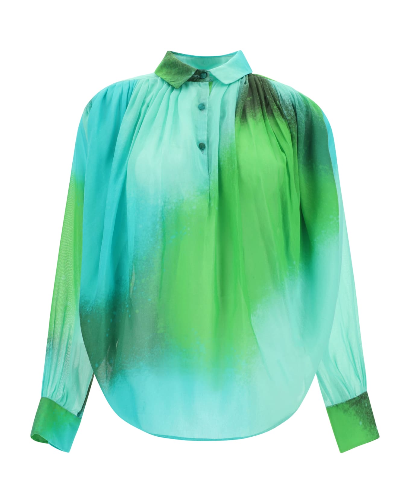 Gianluca Capannolo Claire Blouse - Green Shadows ブラウス