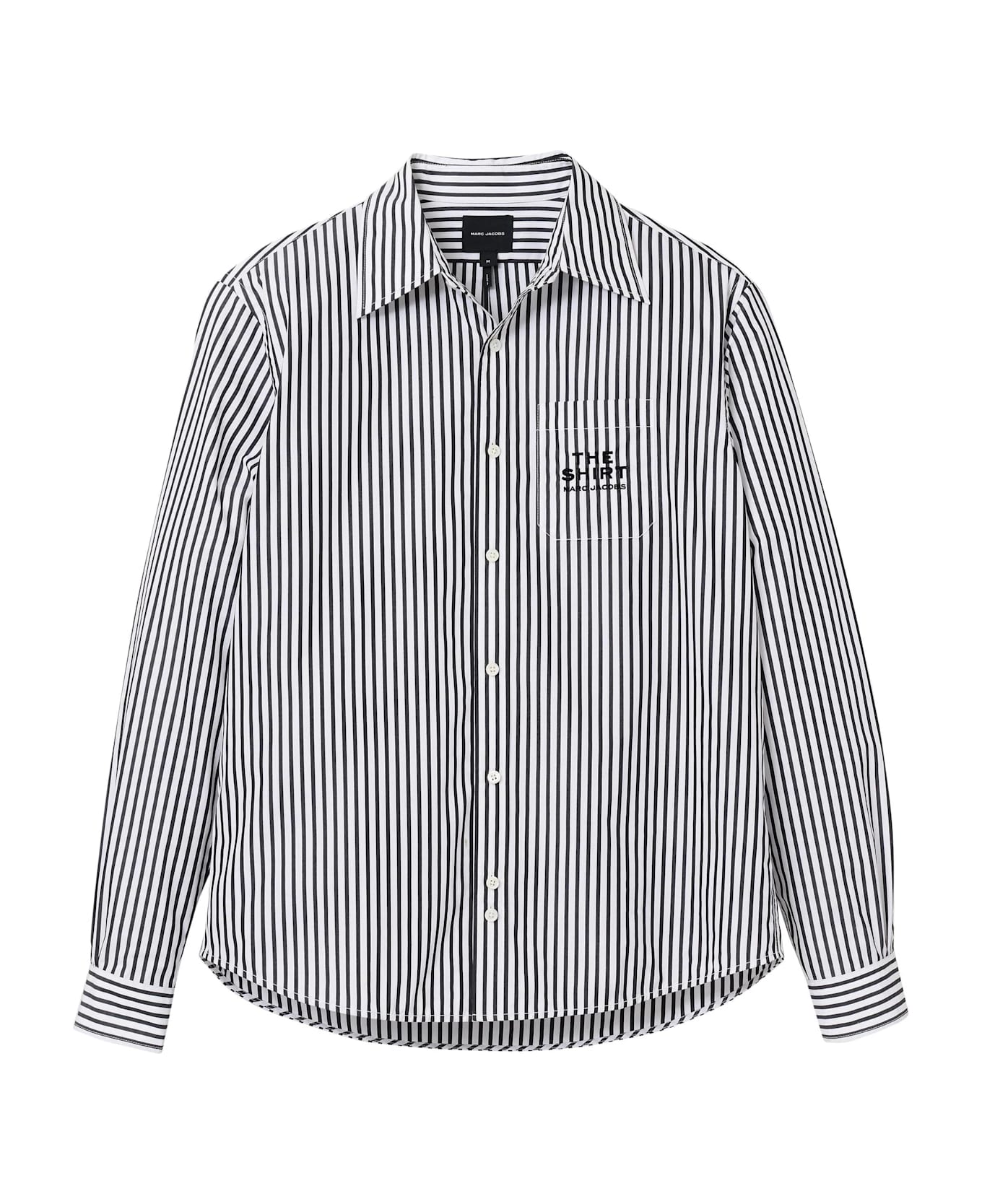 Marc Jacobs Camicia Over Righe - Black White