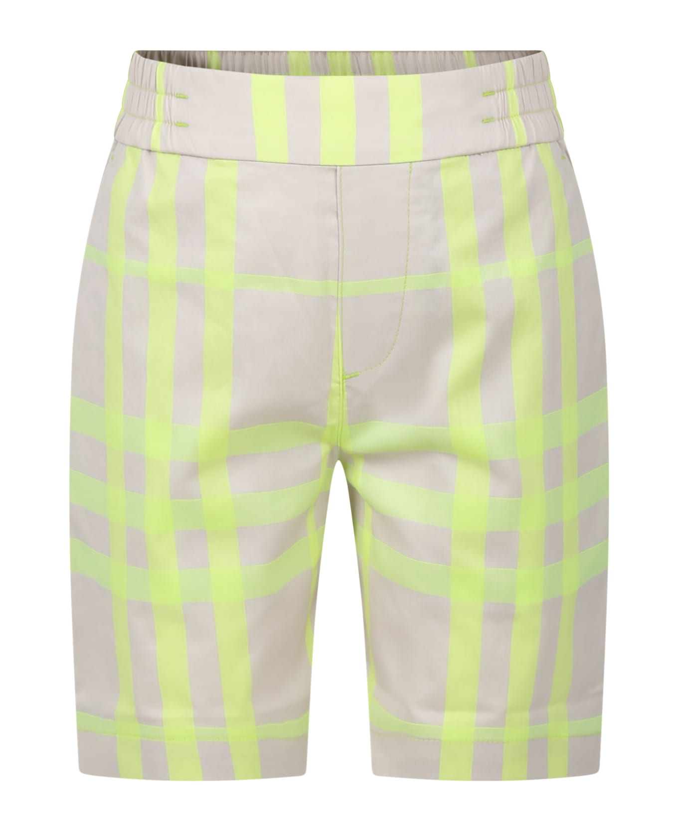 Burberry Ivory Sports Shorts For Boy - Ivory ボトムス