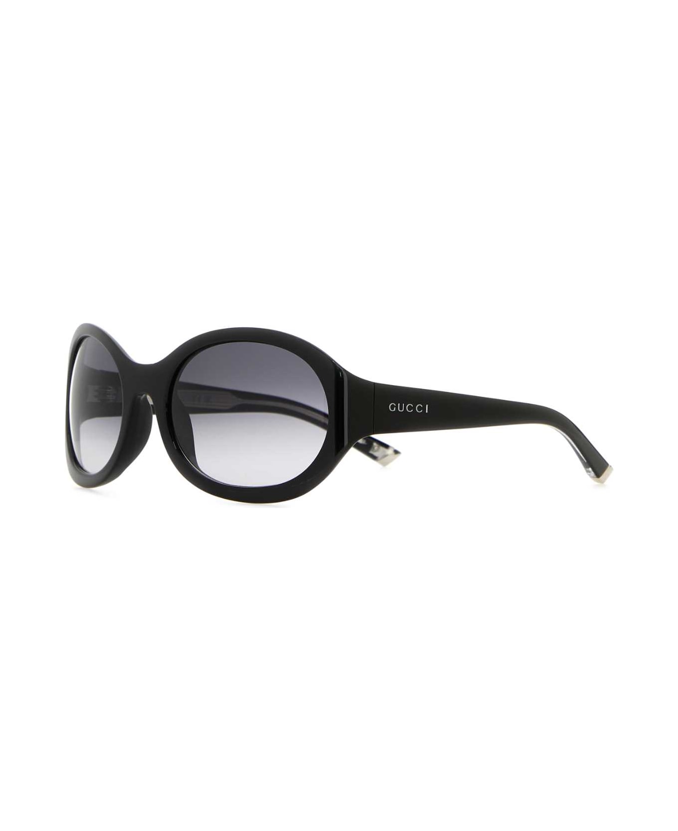 Gucci Black Acetate Sunglasses - BLACKBLACKGREY