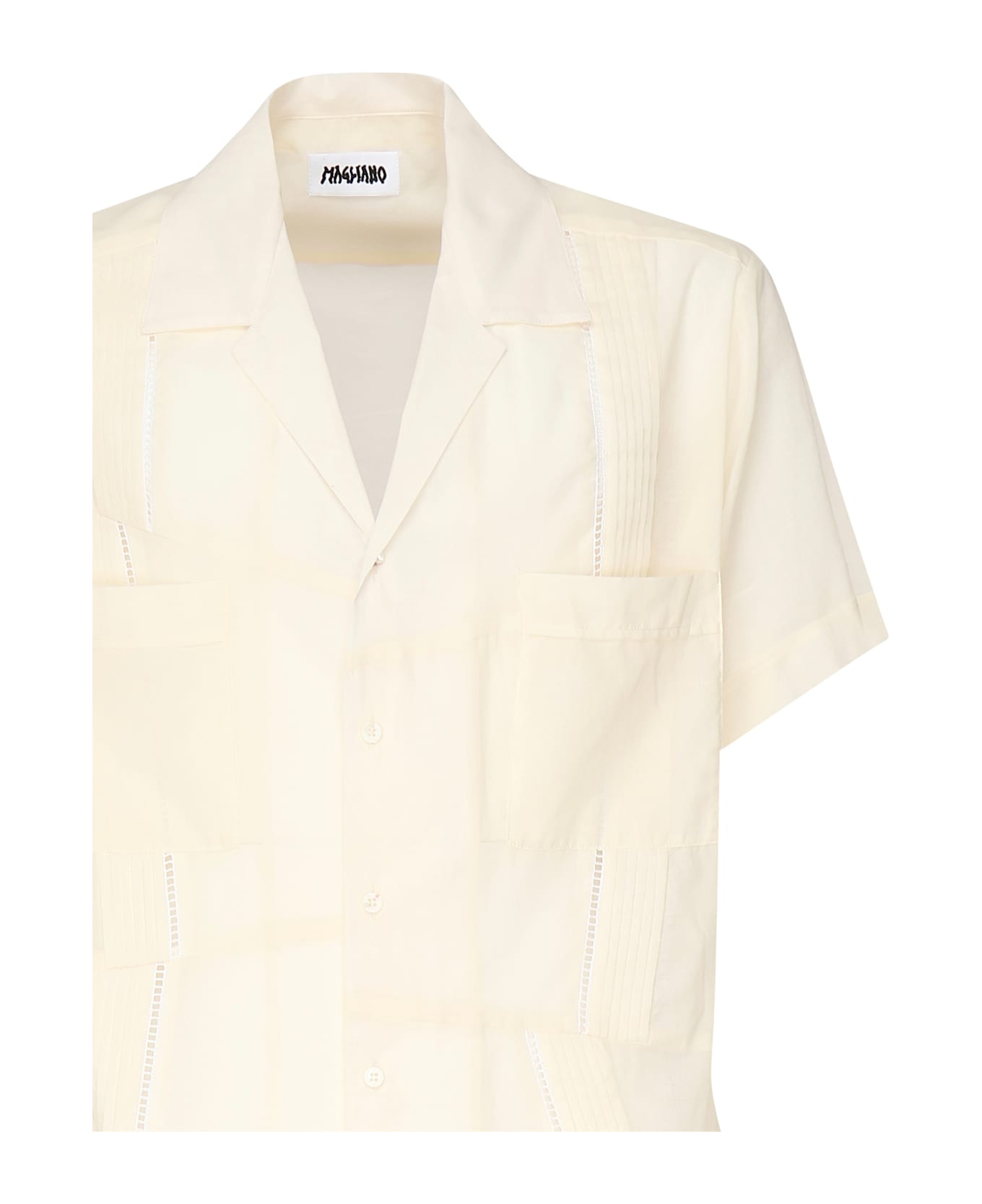 Magliano Broken Guayabera Shirt - White