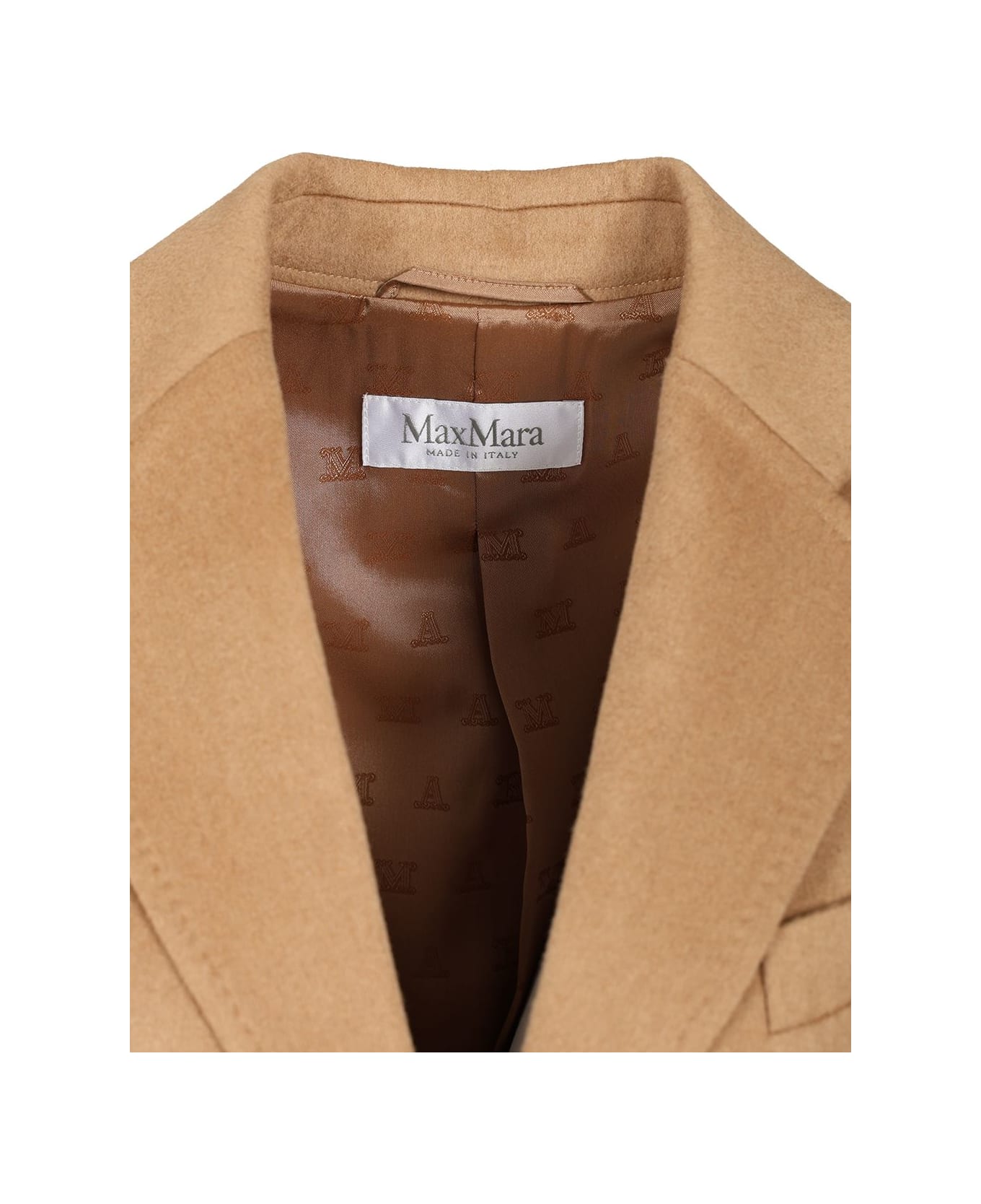 Max Mara Camel Drap Blazer - BEIGE