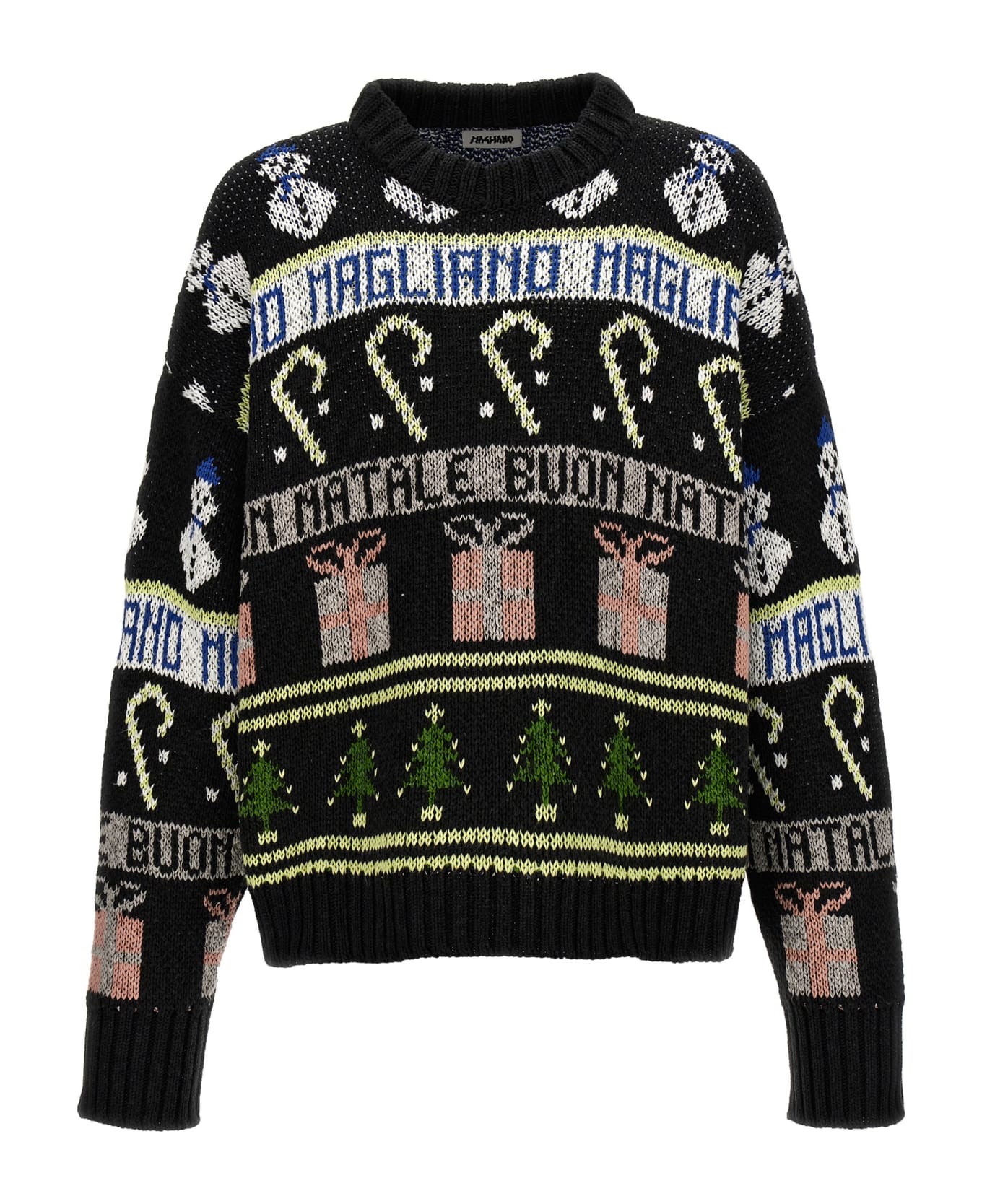 Magliano 'buone Feste' Sweater - Black   ニットウェア