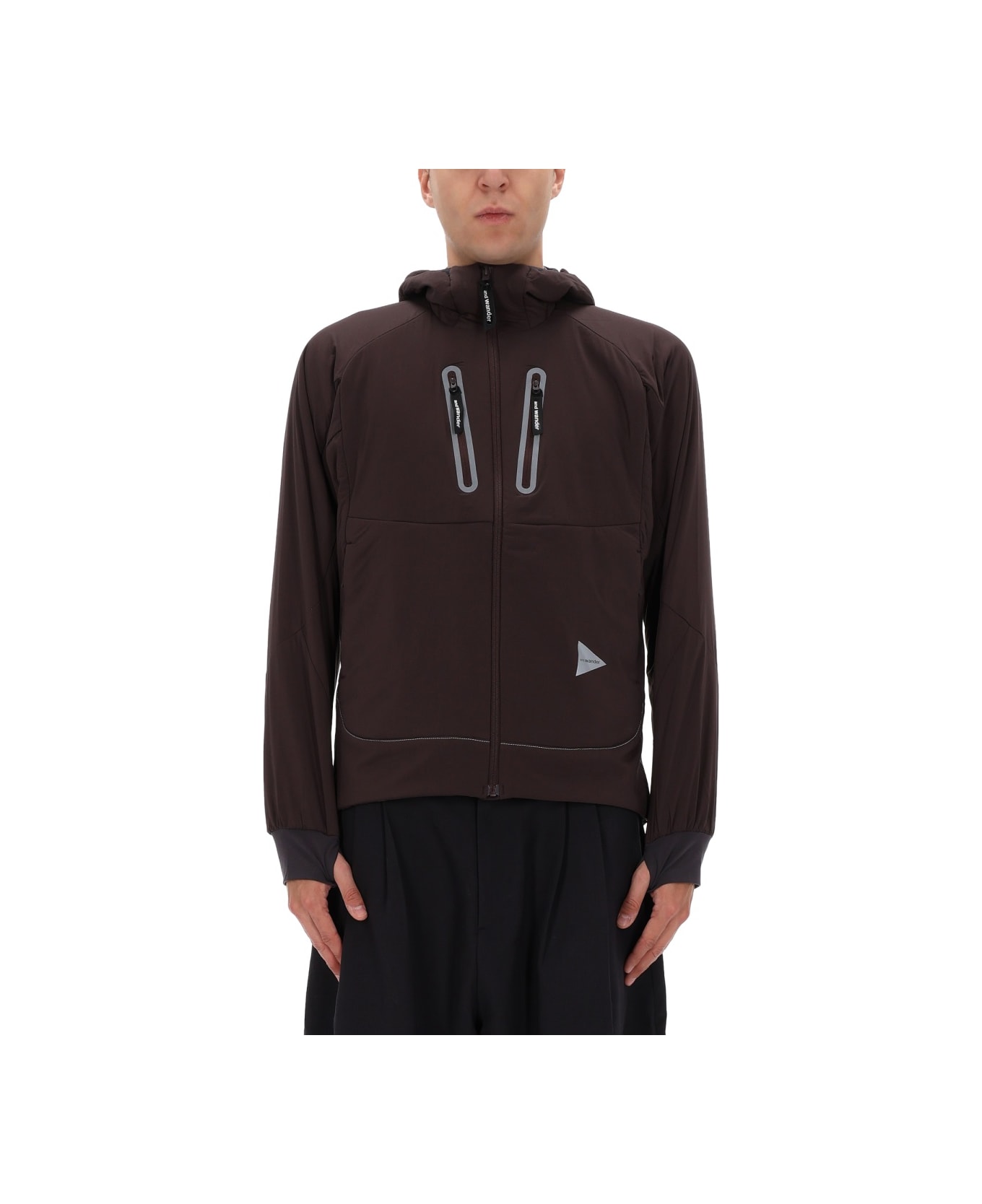 And Wander "alpha Air" Jacket - BORDEAUX